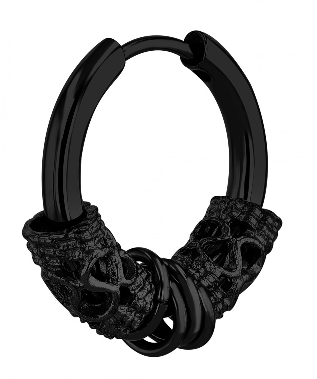 Adelia´s Paar Ohrhänger »Unisex Ohrstecker aus Edelstahl mit Herz und Strass - - Ø 15 mm«