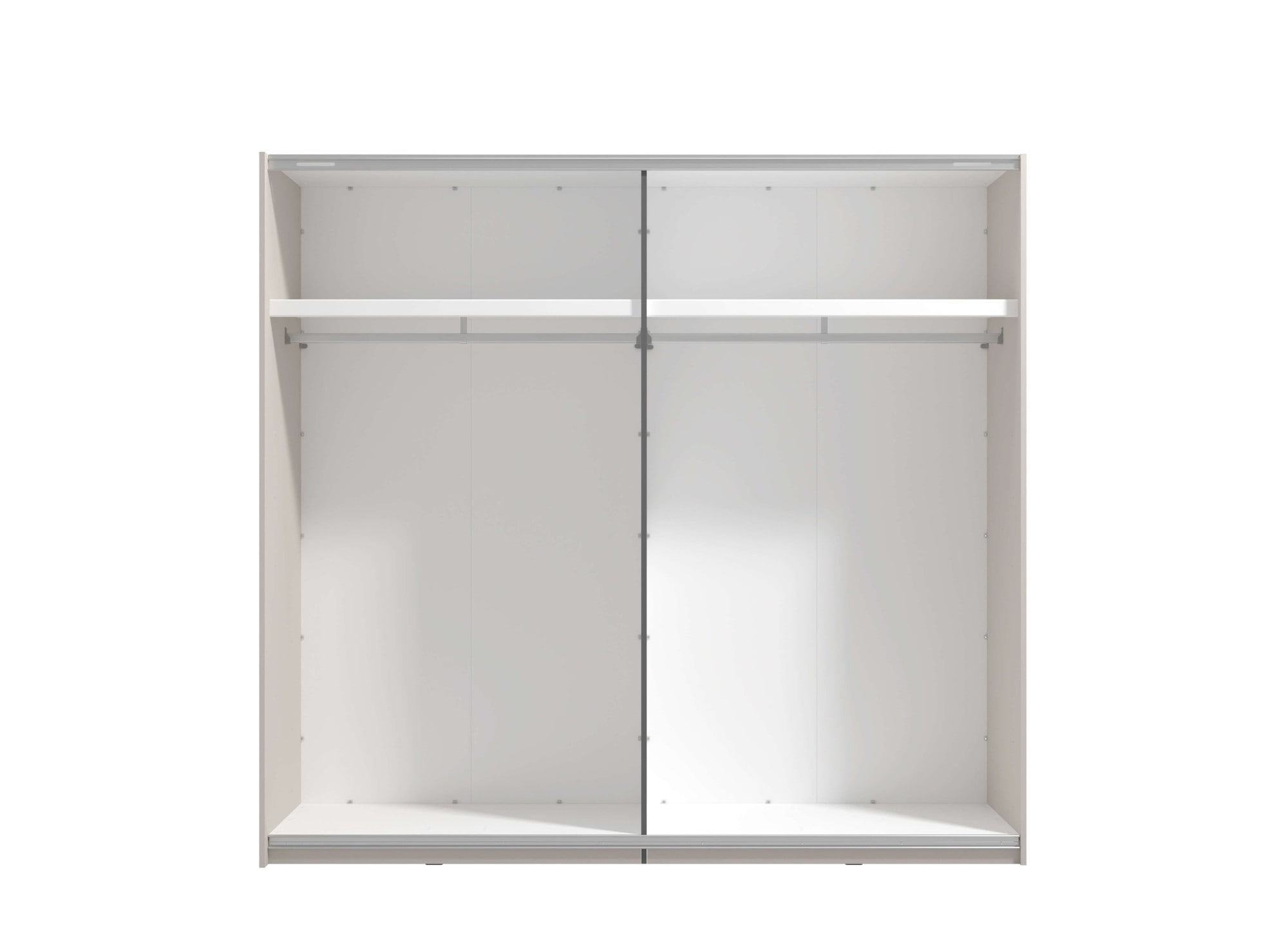 Home affaire Schwebetürenschrank »Belfort, Kleiderschrank mit Spiegel, Made in Europe«, (wähle deine perfekte, individuelle Innenausstattung), 2 Schiebetüren, 220x61x205cm, FSC® -zertifizierter Holzwerkstoff