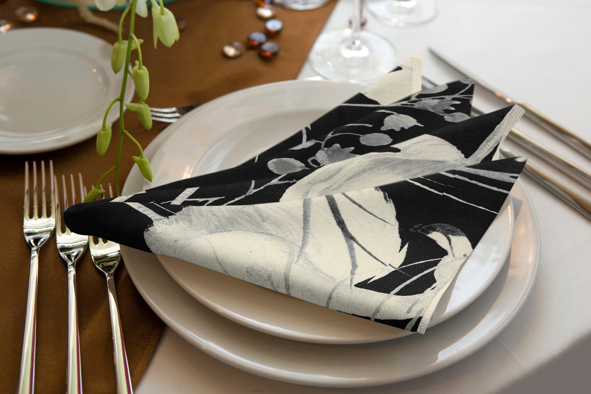 Adam Stoffserviette "Eden" GOTS organic,zertifiziert durch CERES 0242Made in Germany