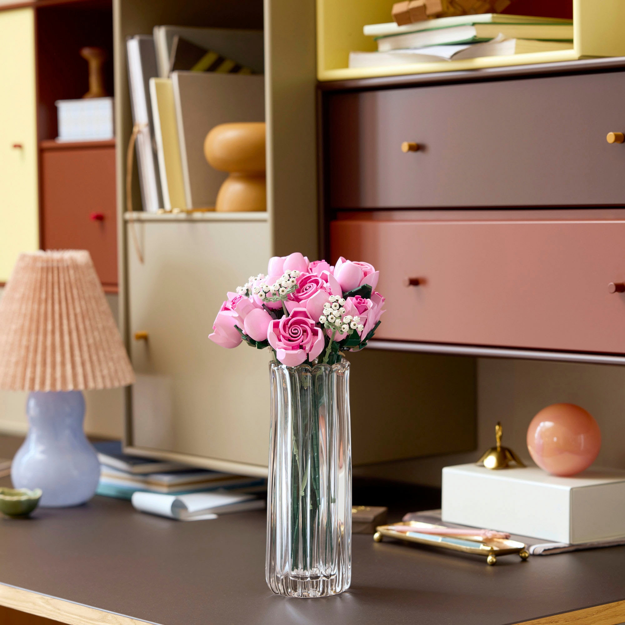 LEGO® Konstruktionsspielsteine »Rosa Rosenstrauß (10374), LEGO Botanicals« Made in Europe