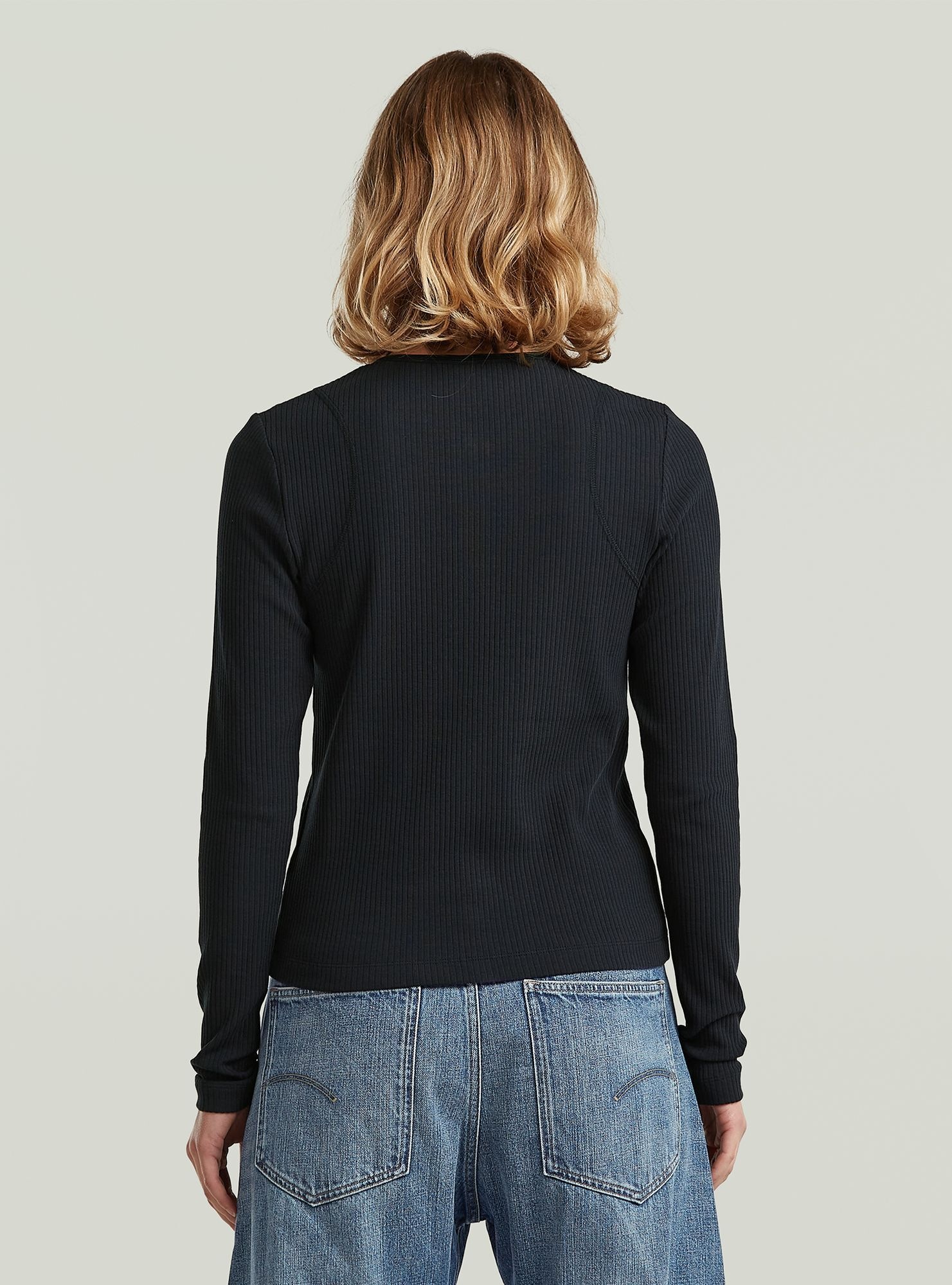 G-STAR T-Shirt "2 Way Slim Rib T-Shirt" günstig online kaufen