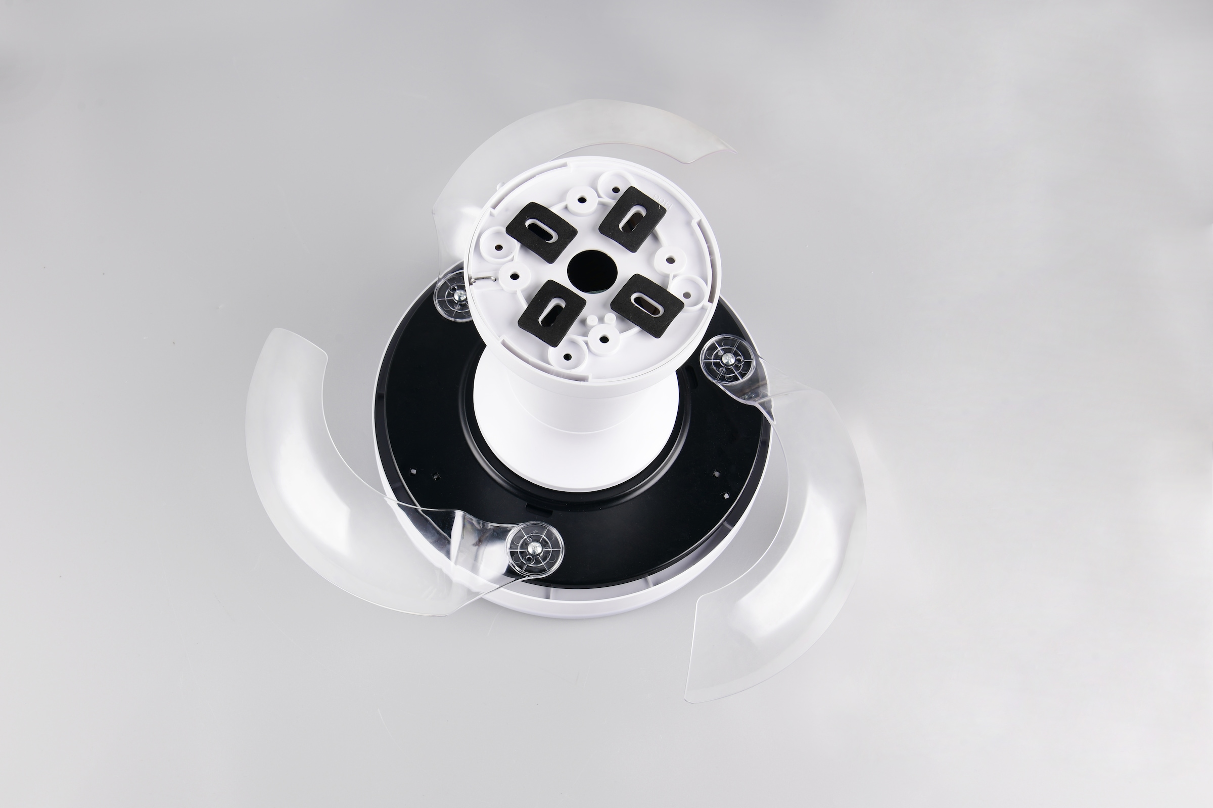 REALITY Leuchten LED Deckenleuchte »TAMPERE mit Ventilator, Deckenventilator mit ausklappbaren Flügeln 30W« LED-Board 1 Stk. Farbwechsler | warmweiß - kaltweiß Ø 30 - 71 cm (aufgeklappt), 6 Stufen, LED 24W CCT dimmbar Timer Fernb.