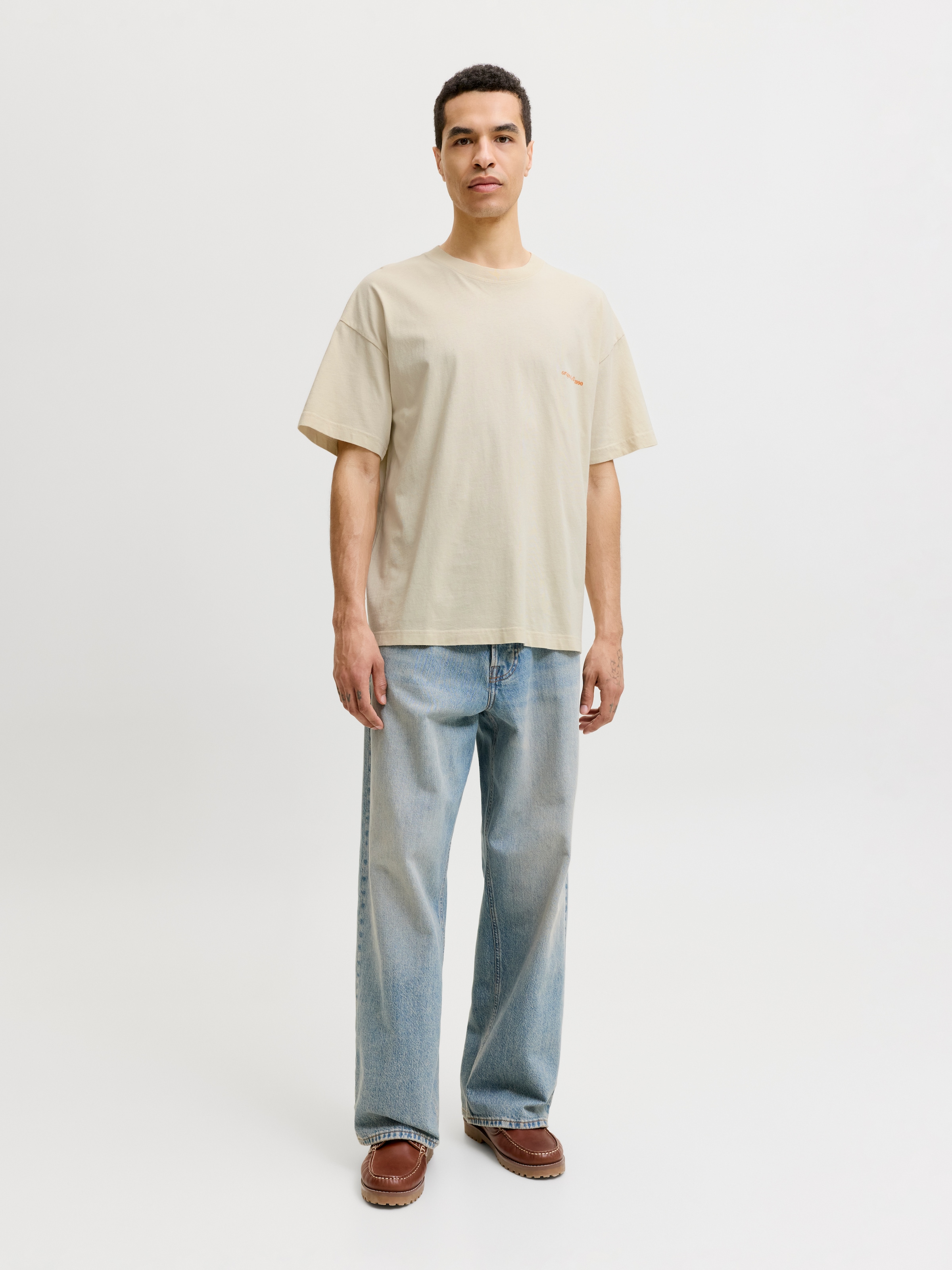 Jack & Jones T-Shirt »JORMAINE WASHED BACK TEE SS CREW NECK«