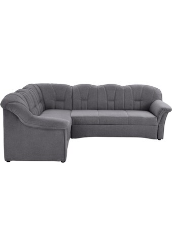 Ecksofa »Papenburg B/T/H: 242/190/84 cm«, wahlweise mit Bettfunktion, Langer Schenkel...