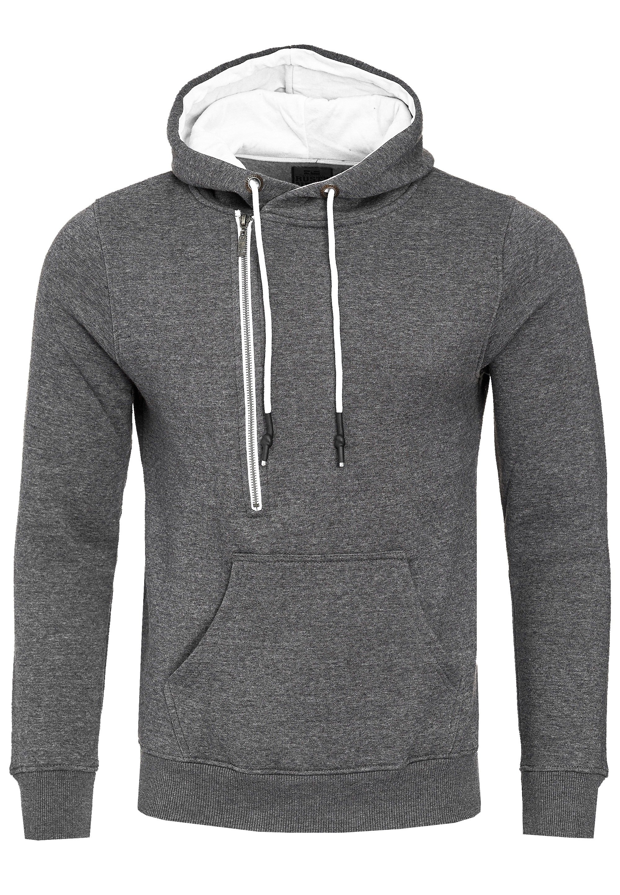 Rusty Neal Kapuzensweatshirt, mit seitlichem Reißverschluss