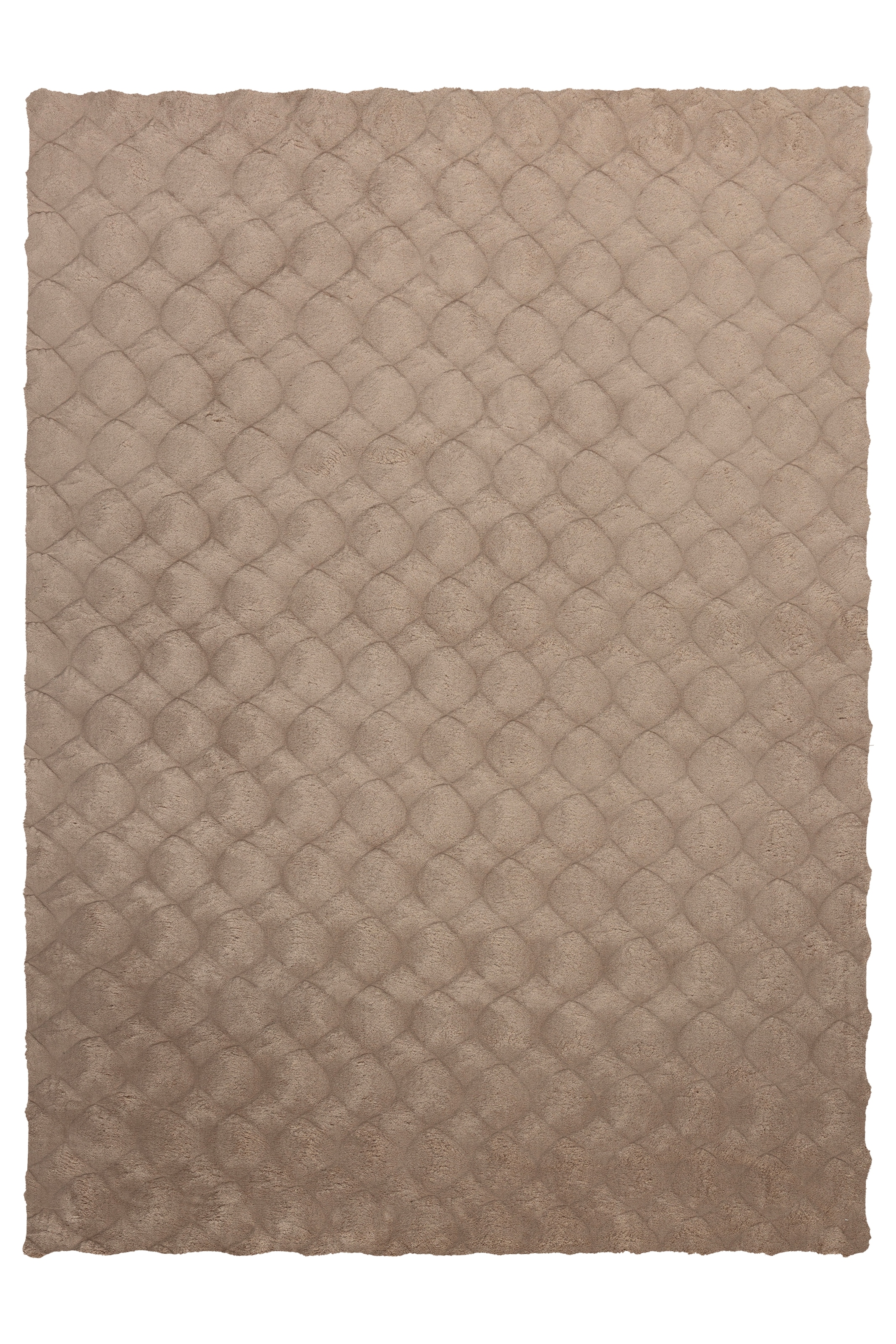 Teppich KAYOOM "Royal Glow 825", taupe, B:120cm H:30mm L:170cm, Polyester, Teppiche, Teppich, Auch in rund, Hochflor, Modernes Muster, Vegan
