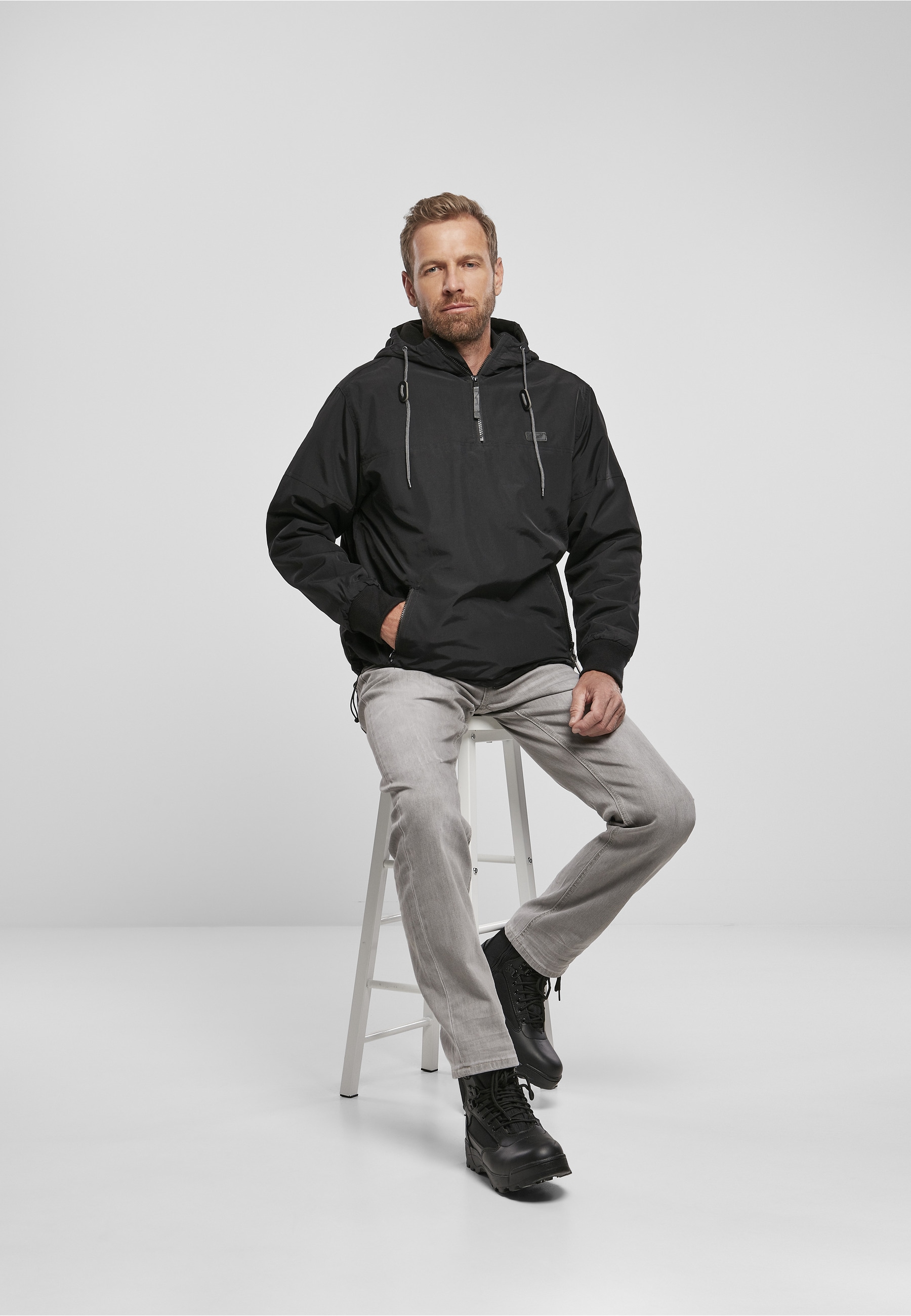 Brandit Anorak »Brandit Herren Pull Over Windbreaker« 1 Stk. tlg. mit Kapuze