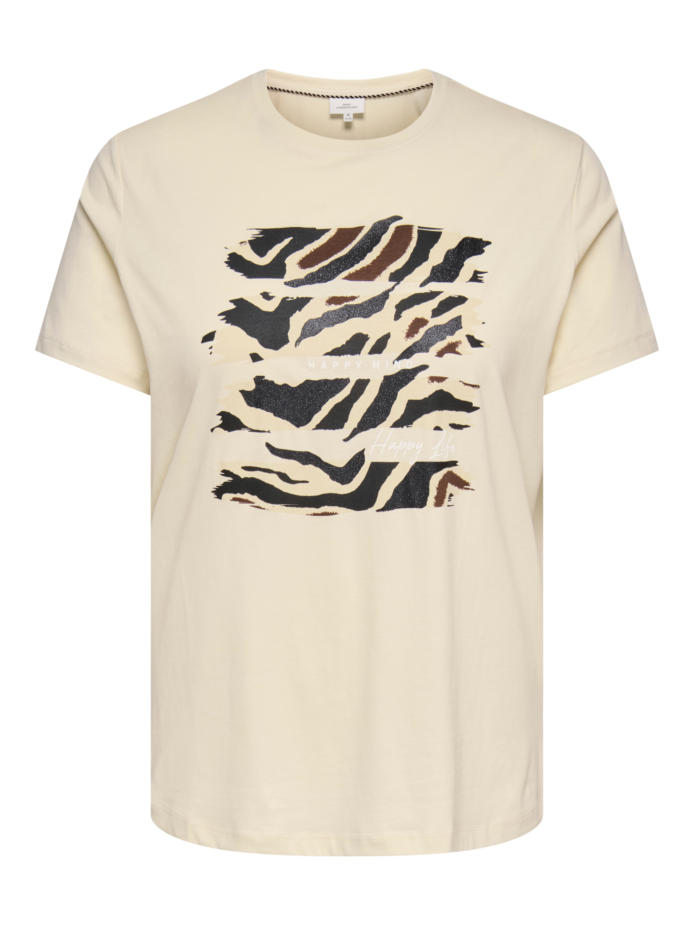 ONLY CARMAKOMA Kurzarmshirt "CARBOOSTERY LIFE SS REG TEE JRS BS"