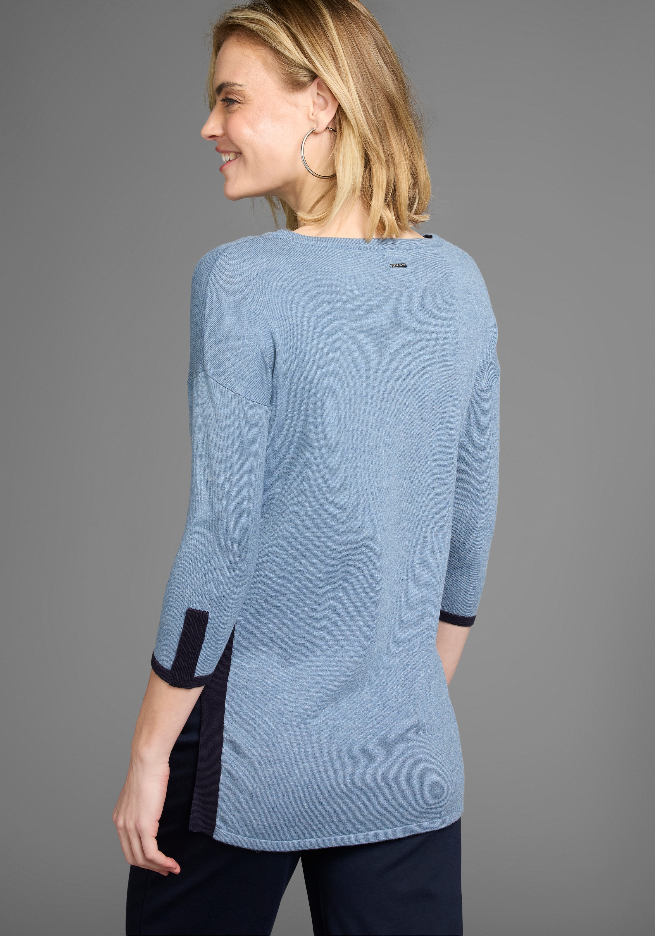Laura Scott Longpullover, in Kontrastfarben