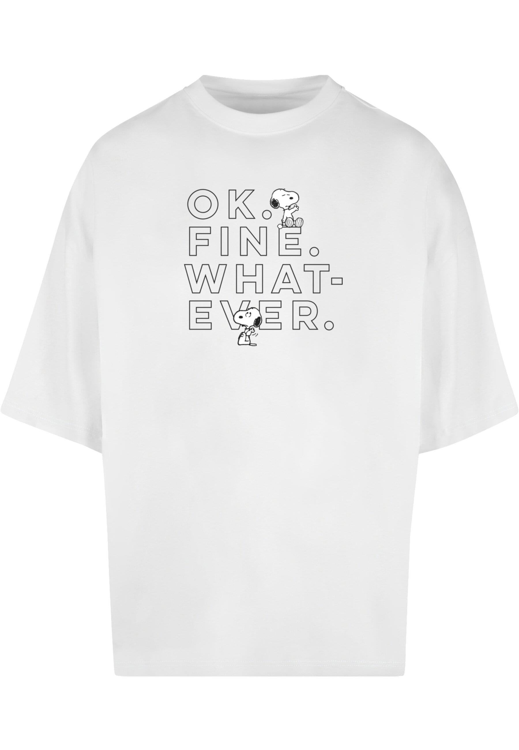 T-Shirt »Merchcode Herren Peanuts - Ok Fine Whatever Huge Tee«, (1 tlg.)