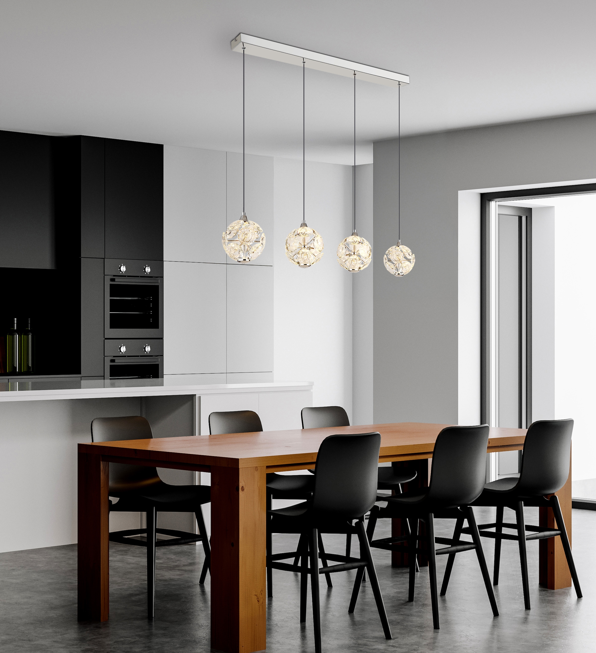 GLOBO LIGHTING Hängeleuchte »VIRINA« LED-Modul 1 Stk. Warmweiß Hängelampe Esszimmer-Leuchte Esstischleuchte Wohnzimmer