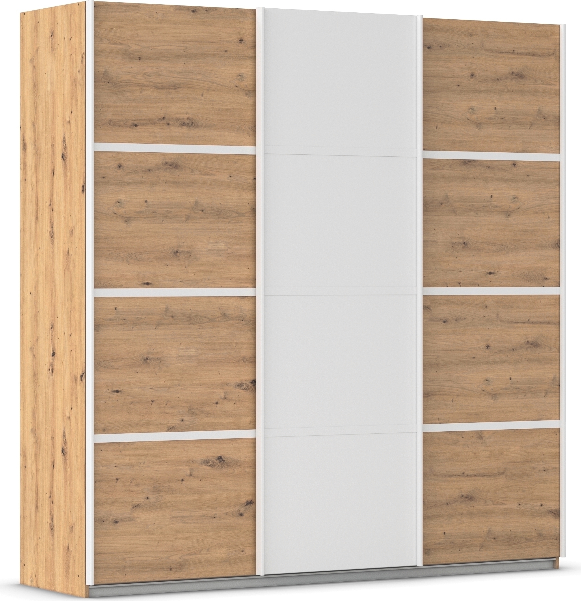 OTTO home Kleiderschrank "Mehrzweckschrank Aktenschrank Möbel Mietswohnung Schlafzimmer AVOLA" 3 verschiedene Ausstattungen BASIC/CLASSIC/PREMIUM (inkl. SOFT-CLOSE), mit eleganten Zierleisten in Chrom, Schwarz oder Weiß MADE IN GERMANY