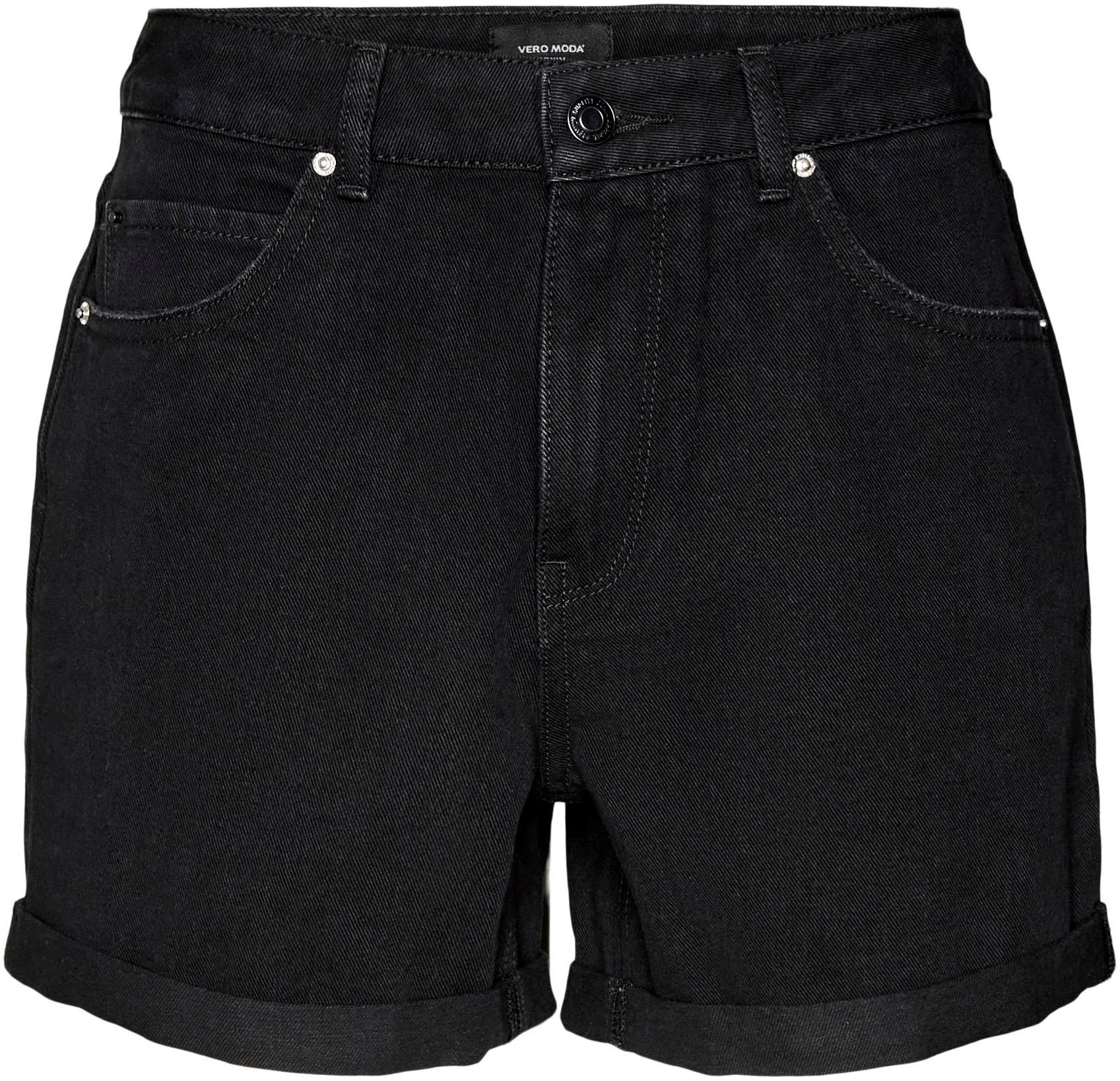 VERO MODA VMZURI HR Loose Shorts Black Size XS 3