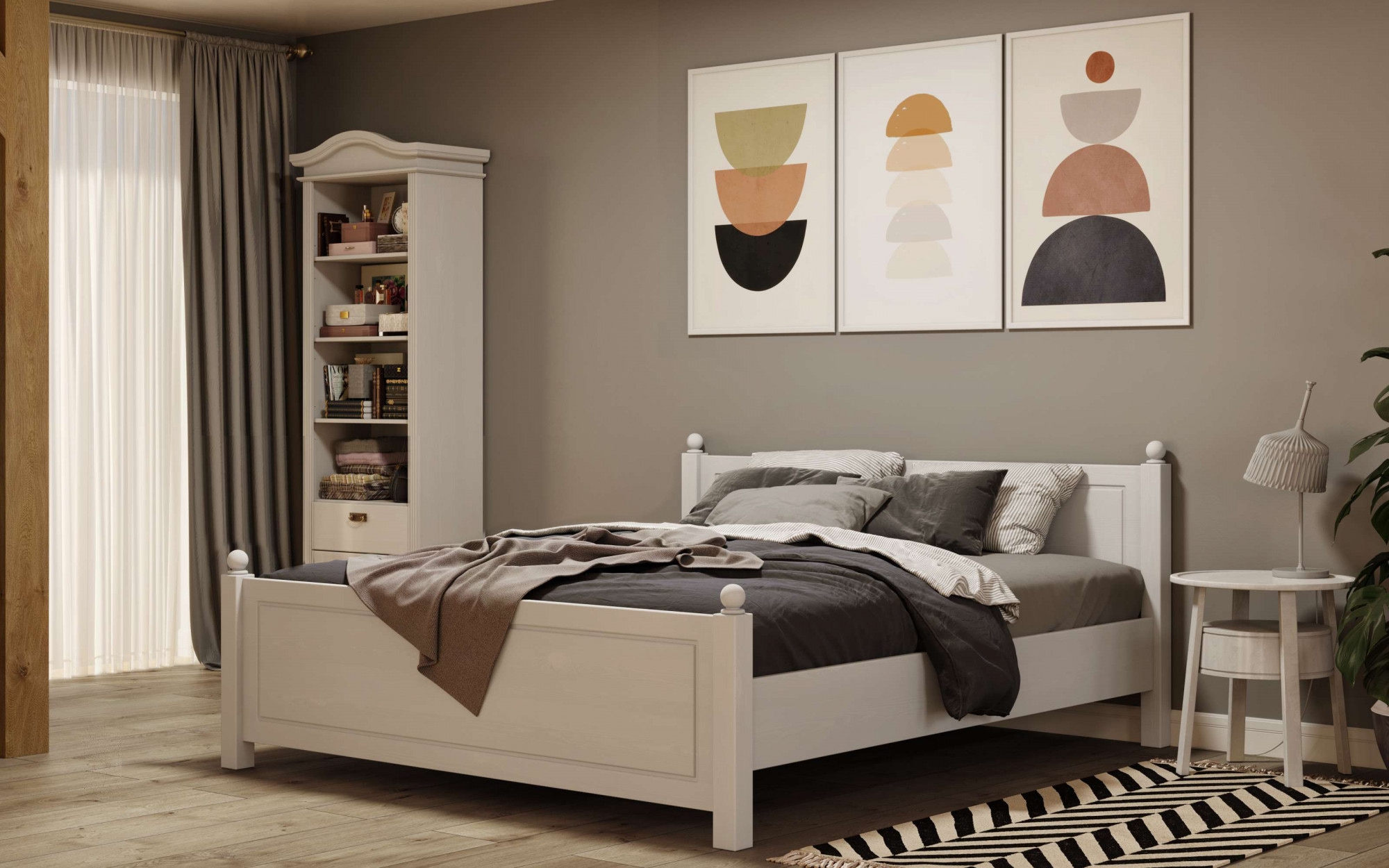 Home affaire Massivholzbett »Mila, hohe Belastbarkeit Jugendbett,! FSC® zertifiziertes Massivholz«, (Breite/Belastbarkeit 180cm/220 KG, 140cm/180 KG, 90cm/=120 KG), aus massiver Kiefer, inklusive Lattenrost