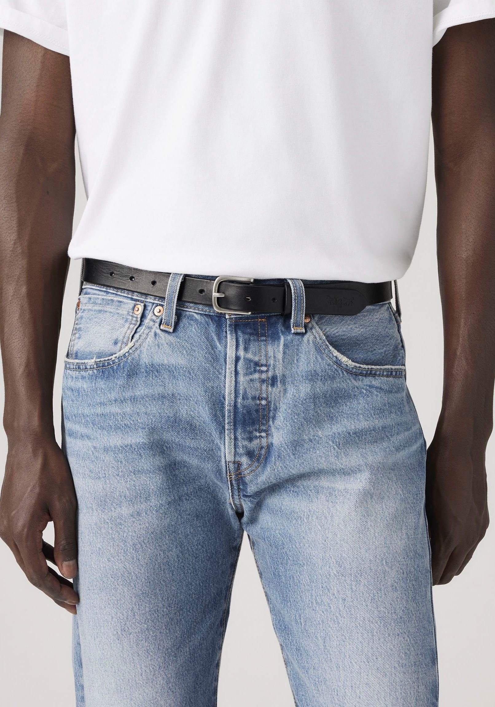 Levi's® Ledergürtel »NEWNARROW« Unisex