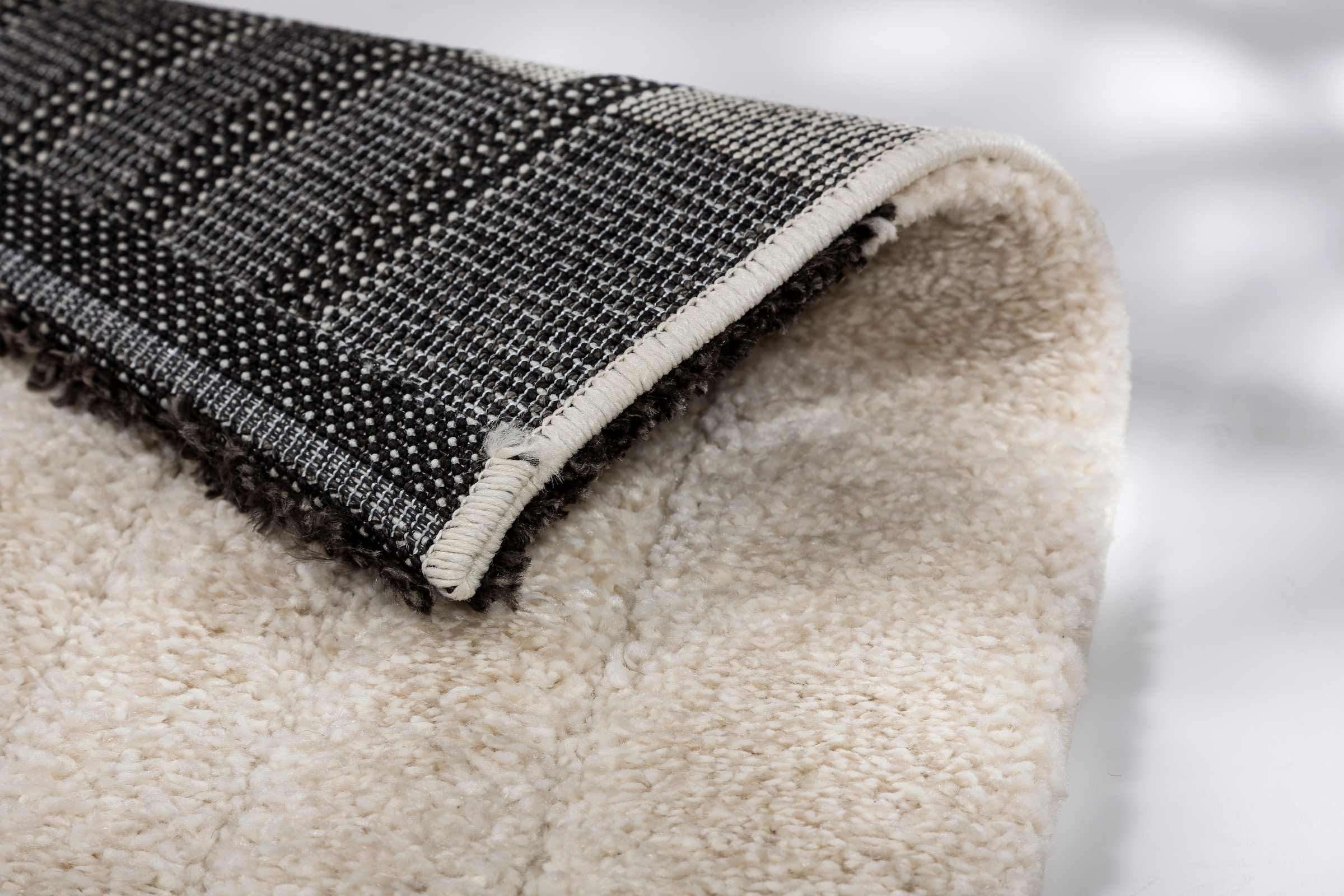 SCHÖNER WOHNEN-Kollektion Hochflor-Teppich »Winsome 6318-244«, rechteckig, 25 mm Höhe, Langflor, Hoch Tief Struktur, Wohnzimmer, Schöner Wohnen Kollektion