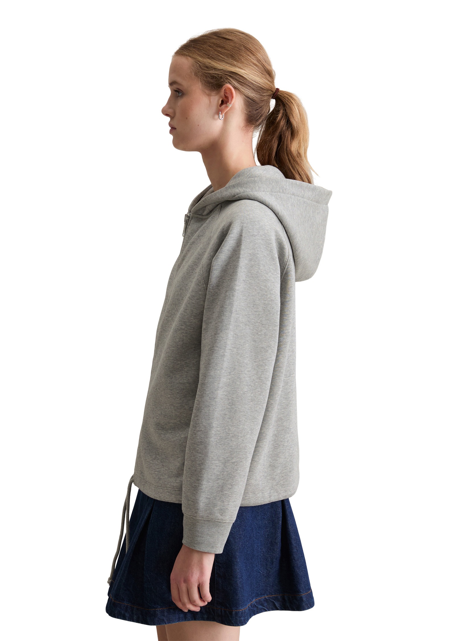 Marc OPolo DENIM Sweatjacke "aus softem Bio-Baumwolle-Mix" günstig online kaufen
