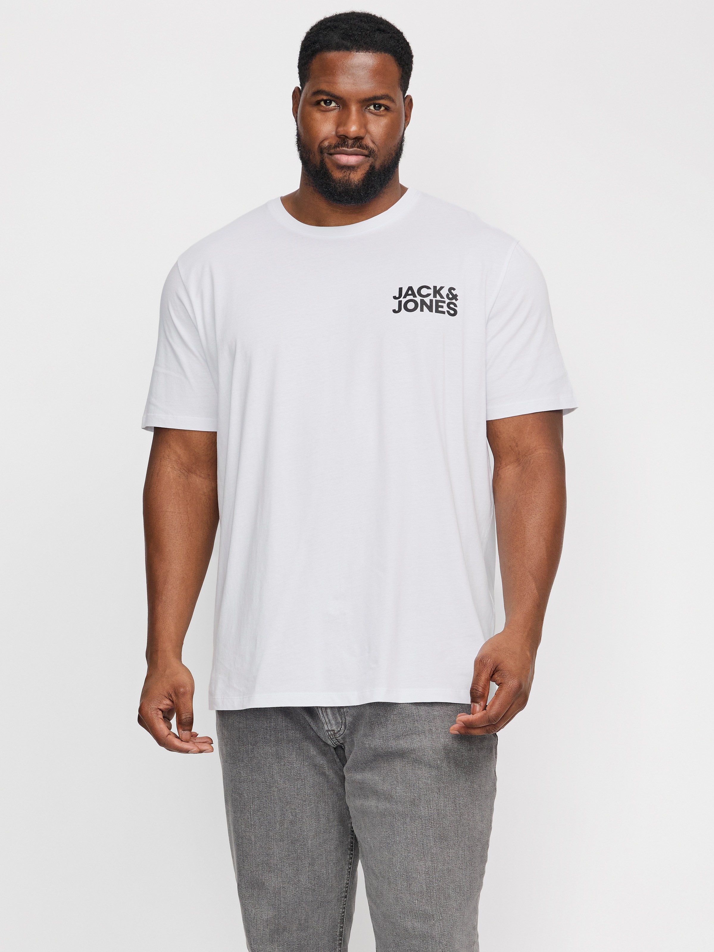 Jack & Jones PlusSize "JJECORP LOGO TEE SS O-NECK NOOS PLS" Baumwolle, regu günstig online kaufen