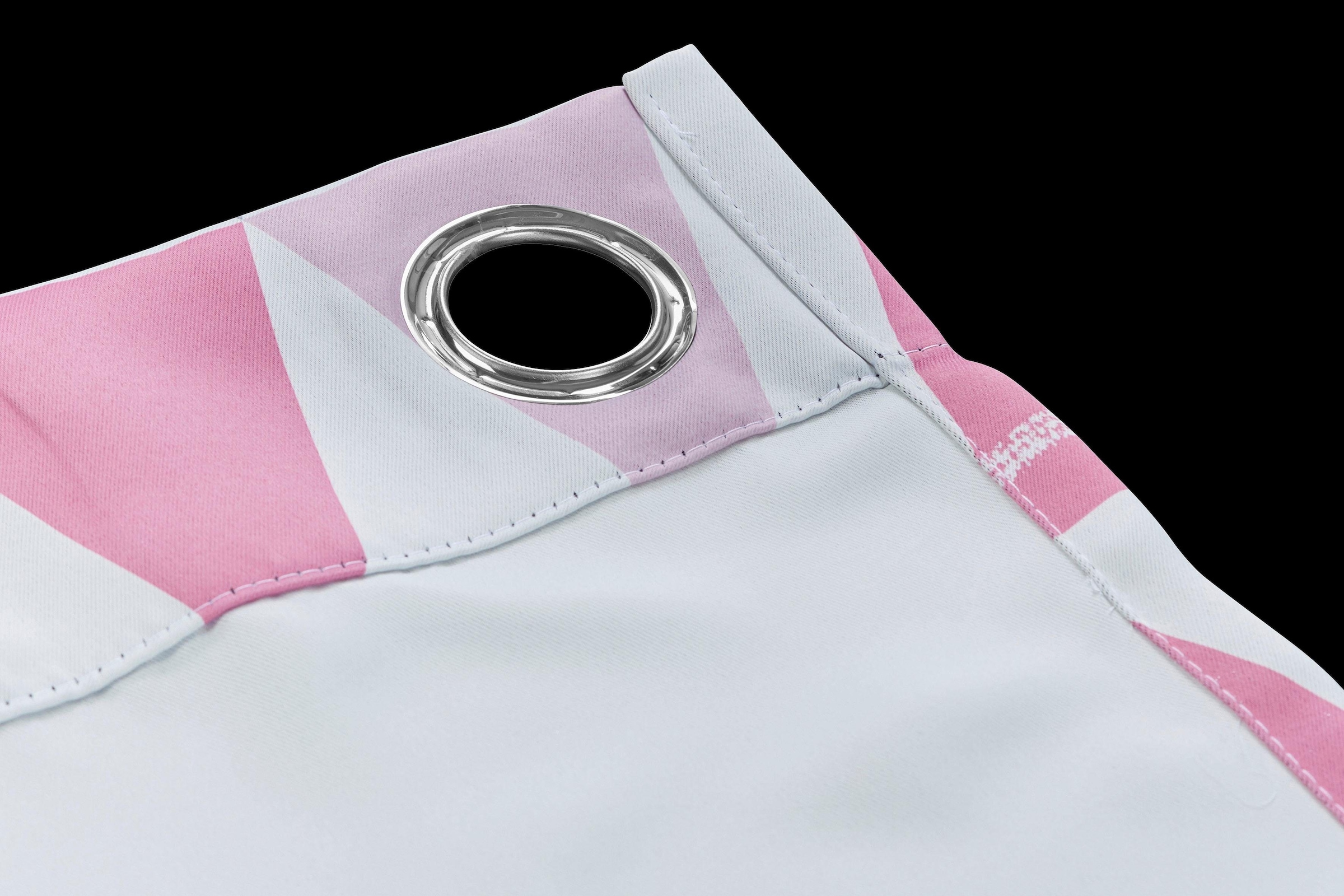 Lüttenhütt Verdunkelungsvorhang »Dreieck« Ösen 1 Stk. tlg. einseitig mit Dreiecken bedruckte Kindergardine, blickdicht