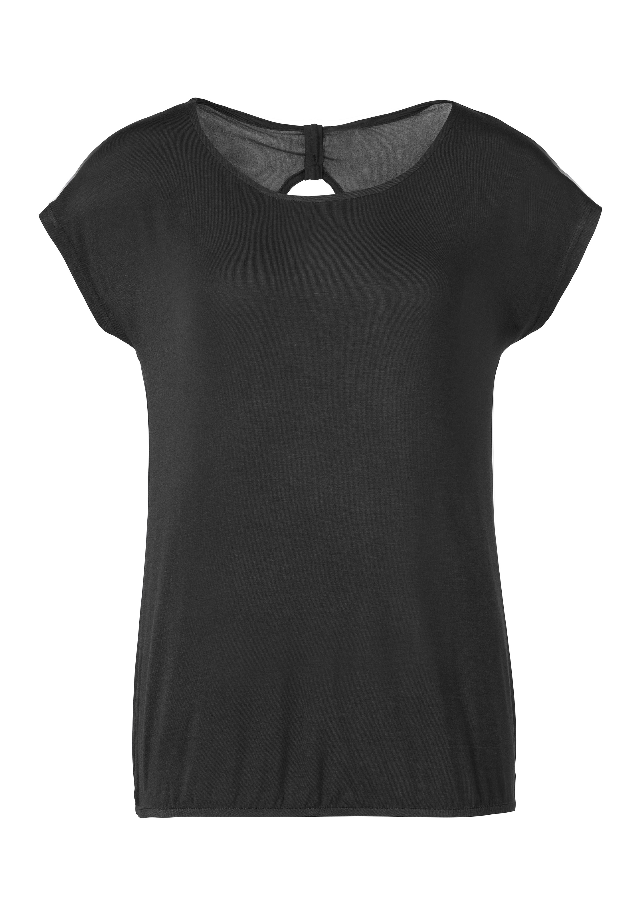 Vivance T-Shirt, (2er-Pack), mit Cut-Out und zarter Raffung im Nacken