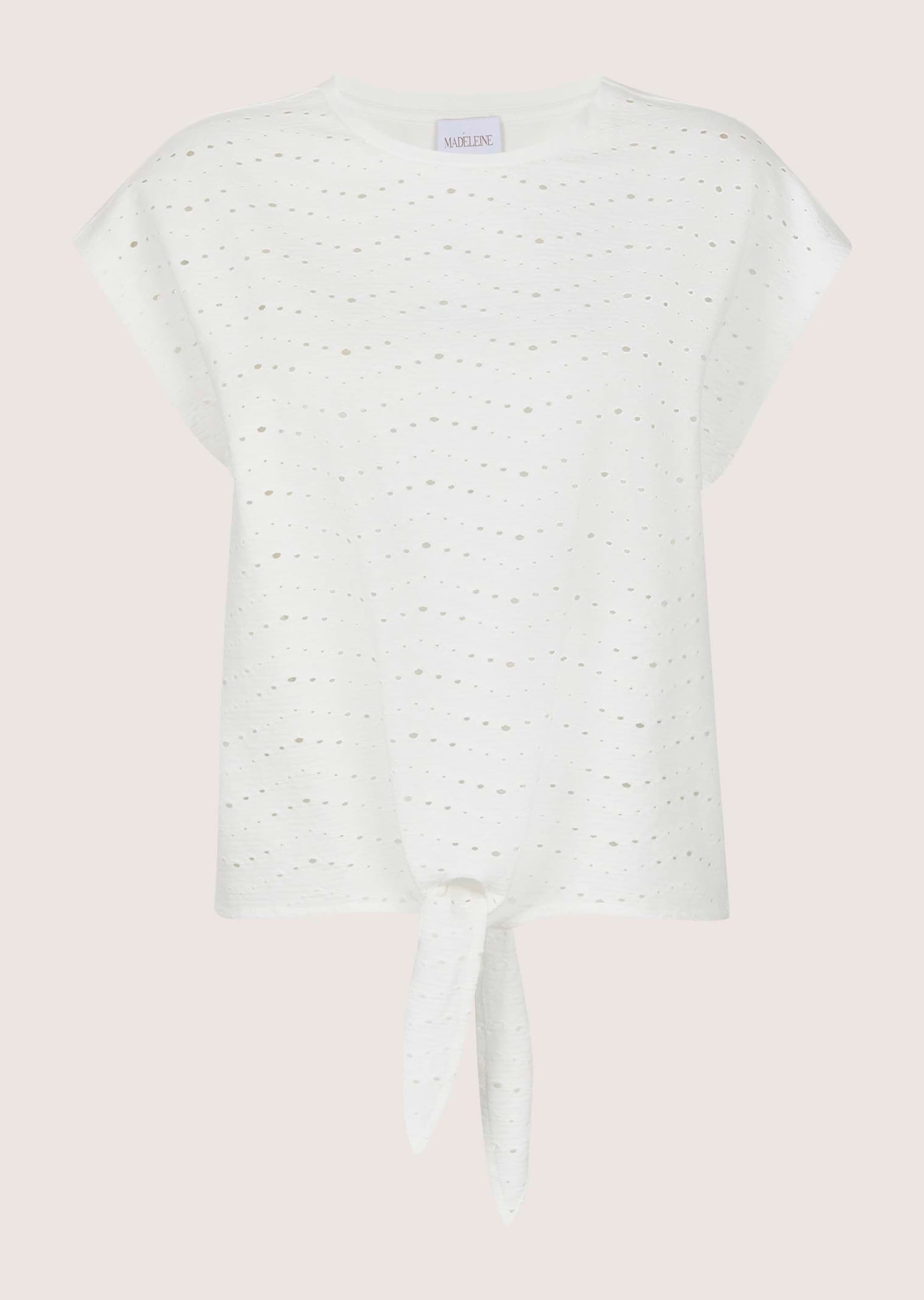 MADELEINE Kurzarmshirt "Shirt Shirt mit Lochstickerei, Kurzarm, Rundhals" G günstig online kaufen