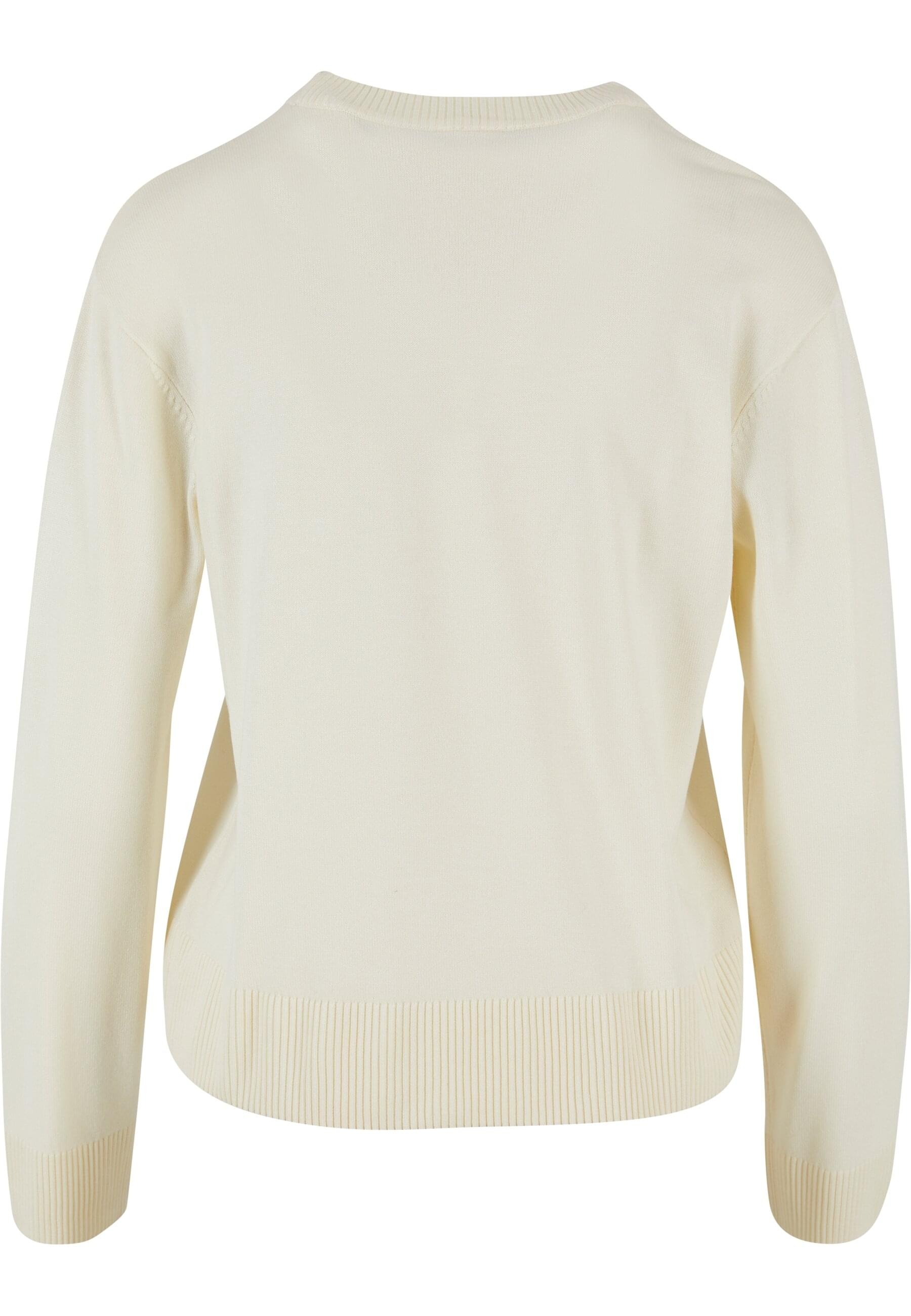 URBAN CLASSICS Rundhalspullover »Urban Classics Damen Ladies Knitted Roundneck Sweater«, (1 tlg.)
