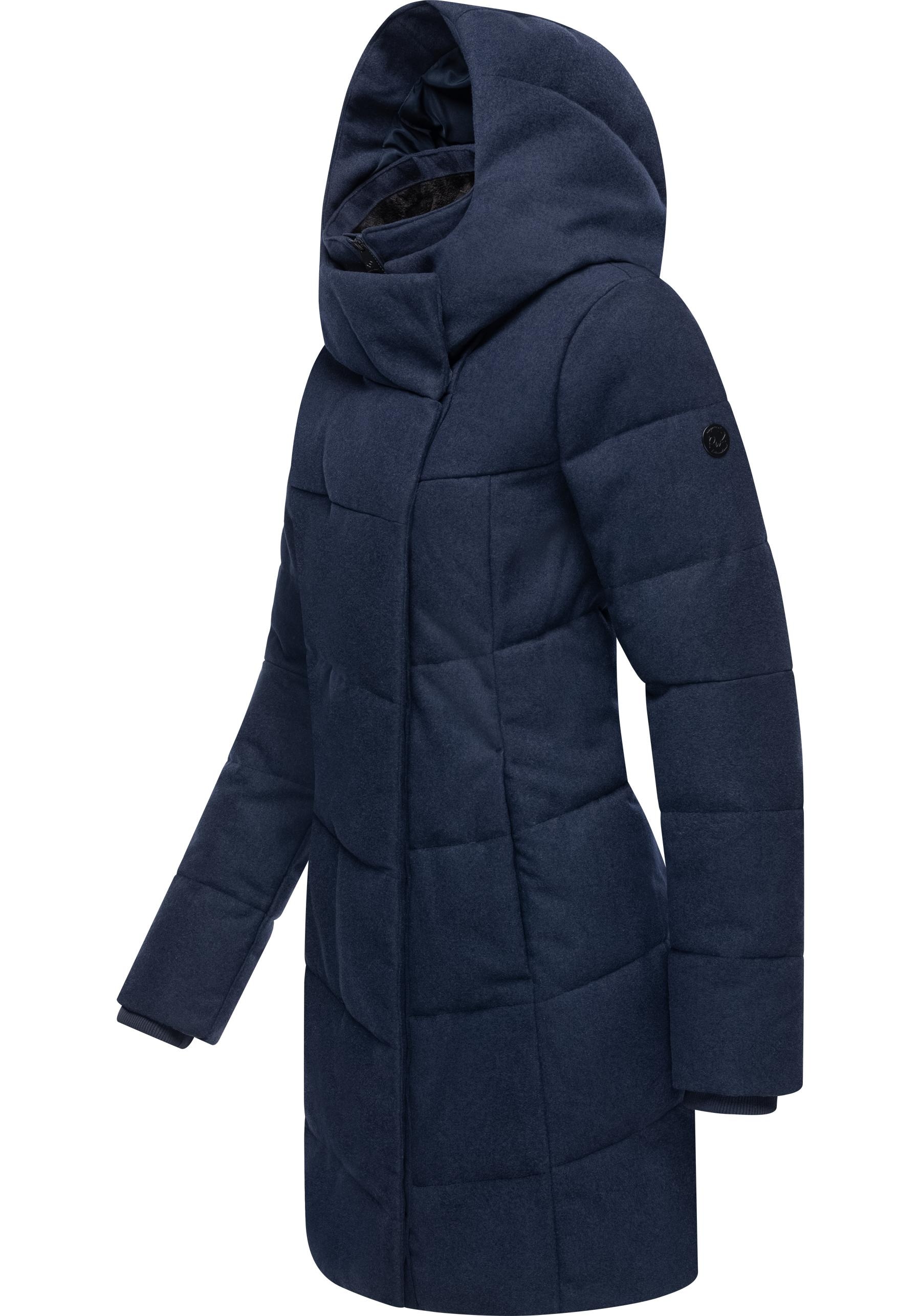 Ragwear Wintermantel »Pavla Coat«, stylischer Damen Steppmantel in Woll-Optik