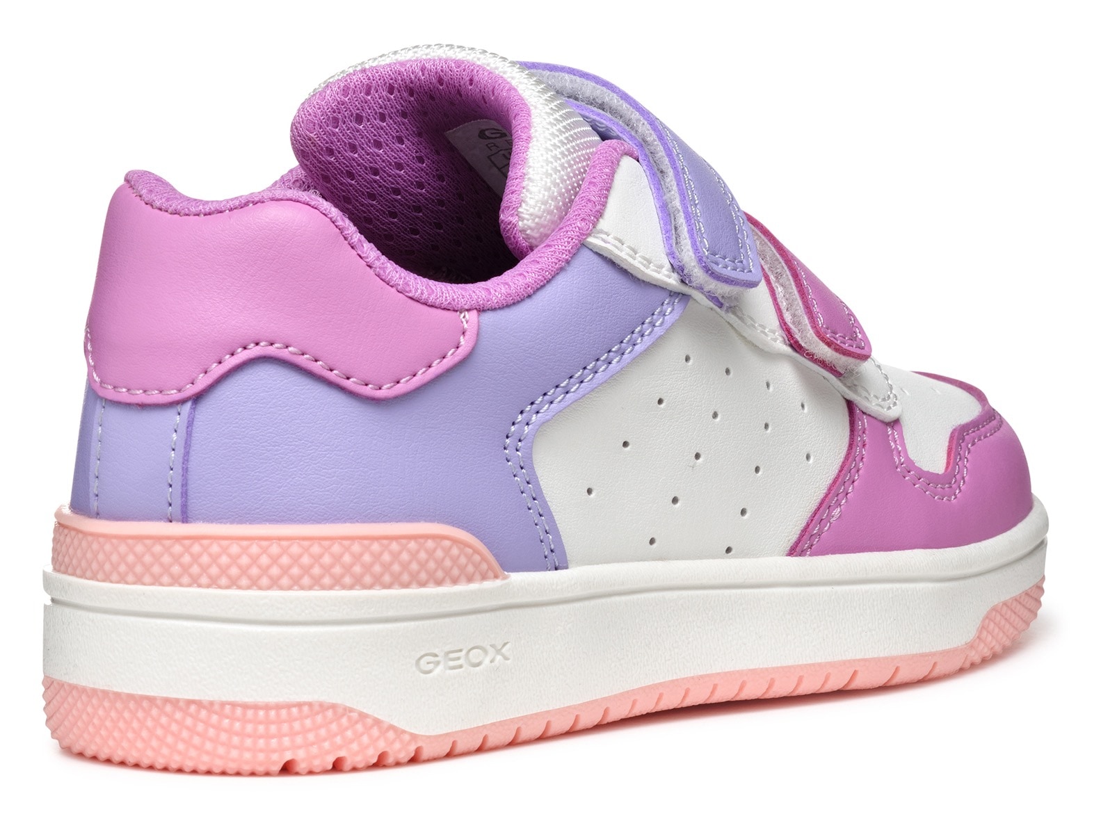 Geox Sneaker »J WASHIBA GIRL«, Sneaker, Freizeitschuh, Klettschuh im Retro Look