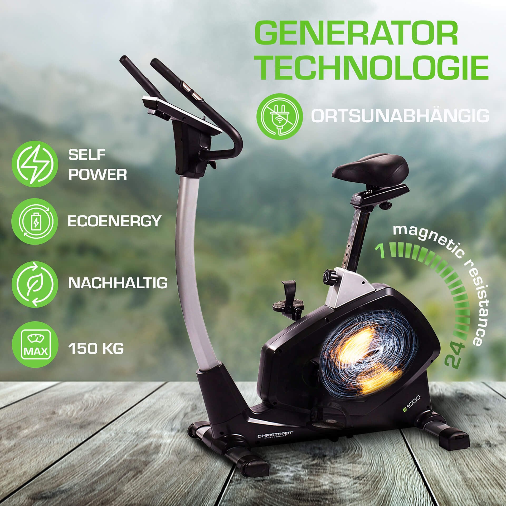 Christopeit Sport® Ergometer »Eco 1000«