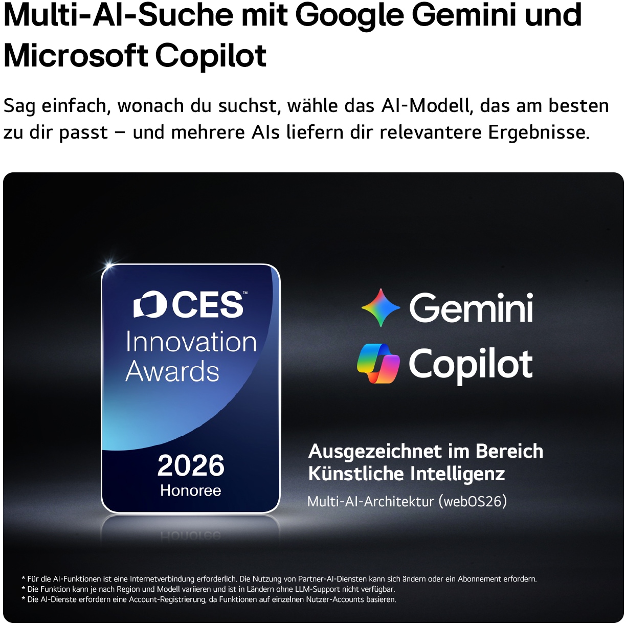 LG OLED-Fernseher »OLED77G67LW« 195 cm/77 ″ Smart-TV