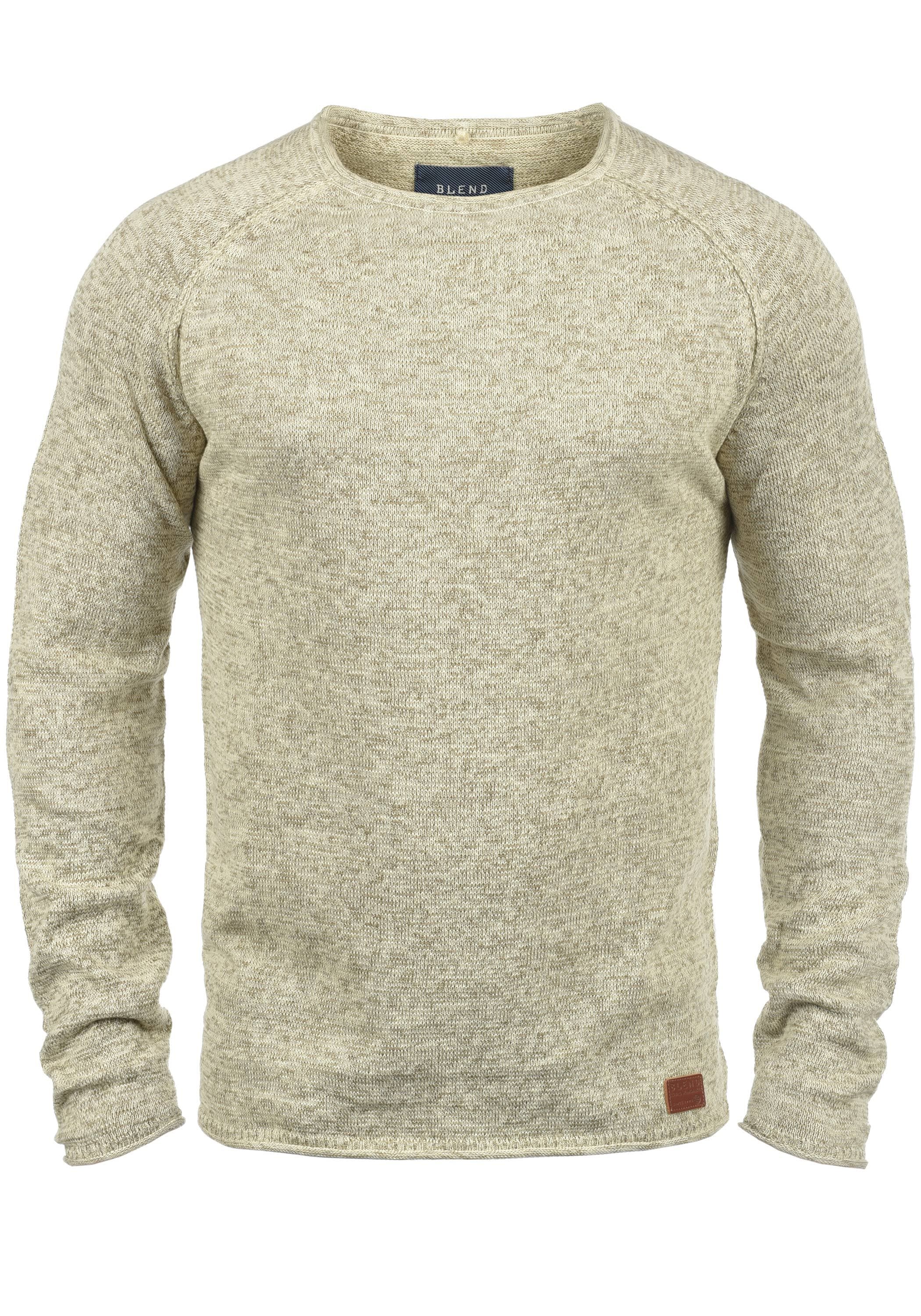 Blend Strickpullover "BHDan", Stilvoller Strickpullover mit aufgerollten Sä günstig online kaufen