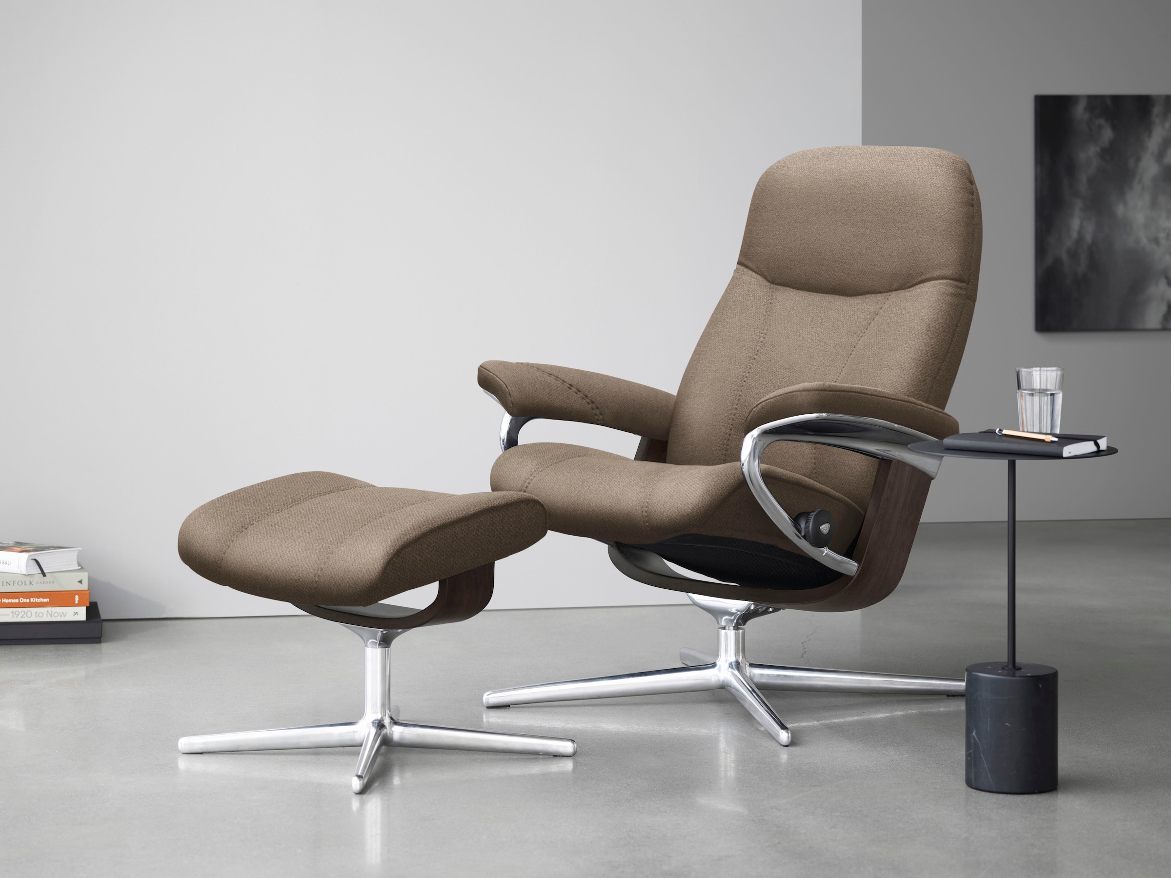 Stressless Relaxsessel "Consul", (Set, Relaxsessel mit Hocker), mit Hocker, günstig online kaufen