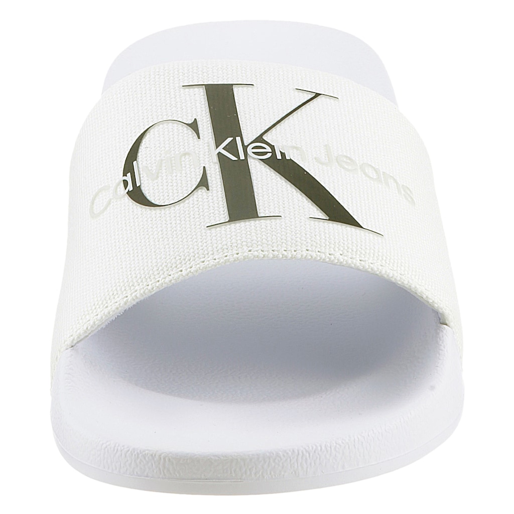 Calvin Klein Jeans Badepantolette »FANNY SLIDE MONOGRAM«