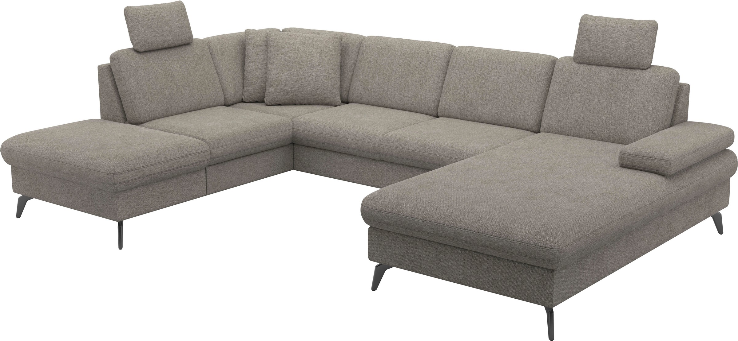 sit&more Wohnlandschaft »Morris Jubi U-Form«, inkl. Armteilfunktion und 1 Zierkissen, wahlweise mit Bettfunktion