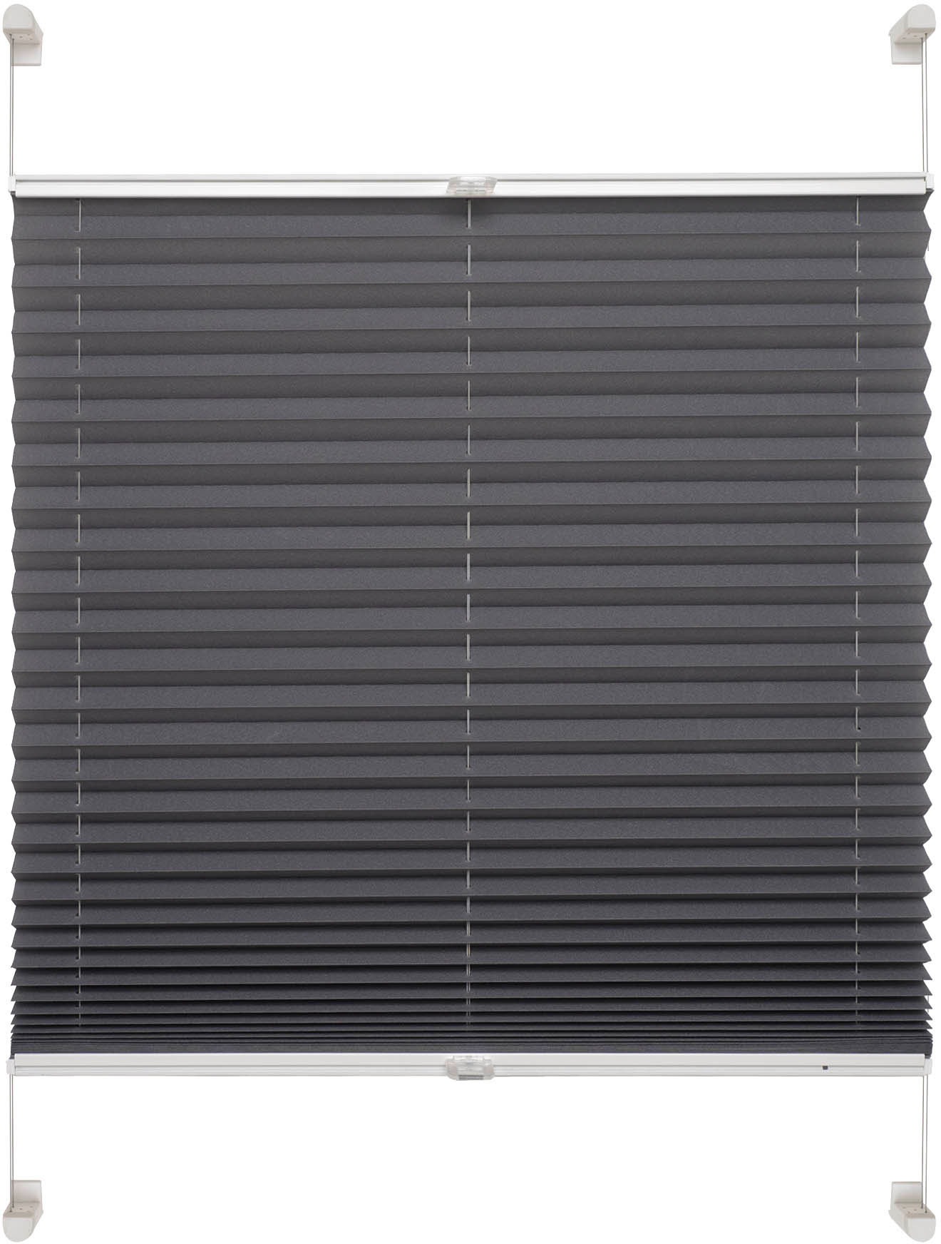 Liedeco Plissee "Klemmfix-Plissee verspannt" Lichtschutz ohne Bohren verspa günstig online kaufen