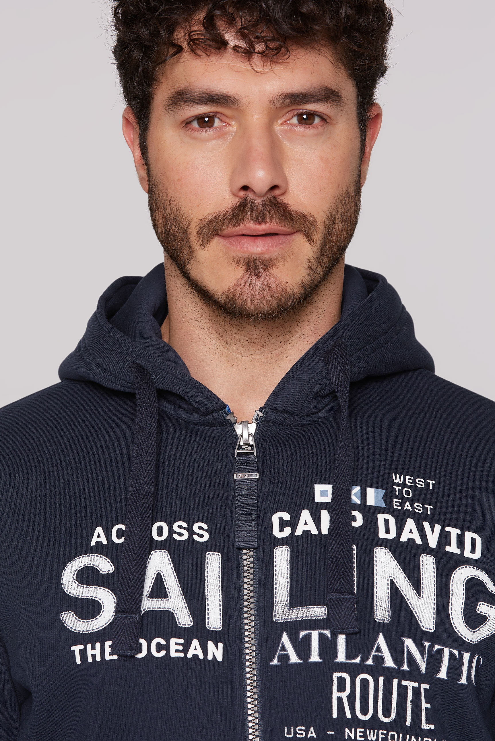 CAMP DAVID Kapuzensweatjacke, mit weicher Innenseite