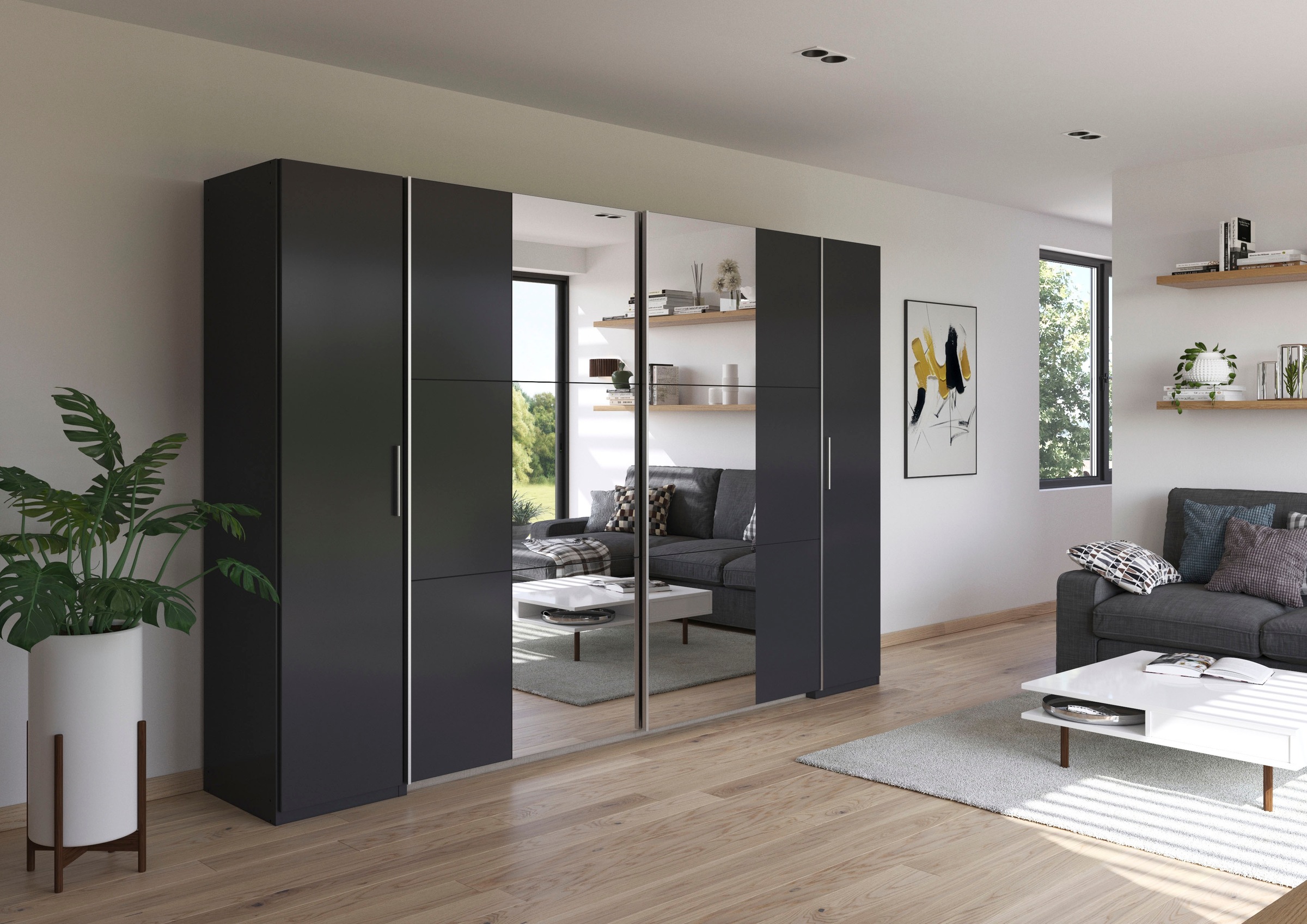 rauch Schwebetürenschrank "Kleiderschrank Drehtürenschrank Schrank Garderob günstig online kaufen