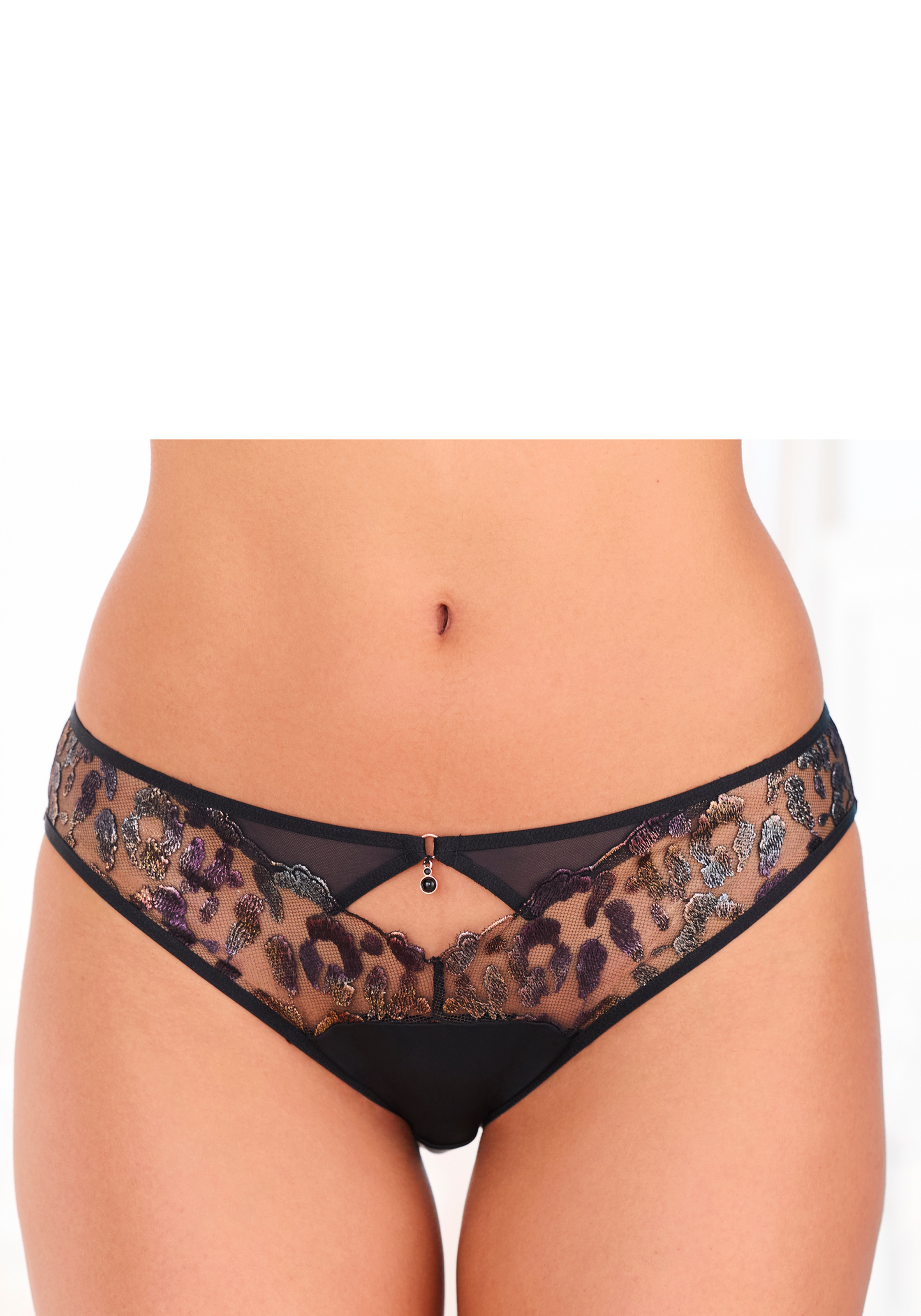 JETTE Slip "als Dessous-Set kombinierbar, aus Stickereispitze mit Glitzer-Effekte" sexy Unterwäsche, sexy Dessous, Reizwäsche Damen