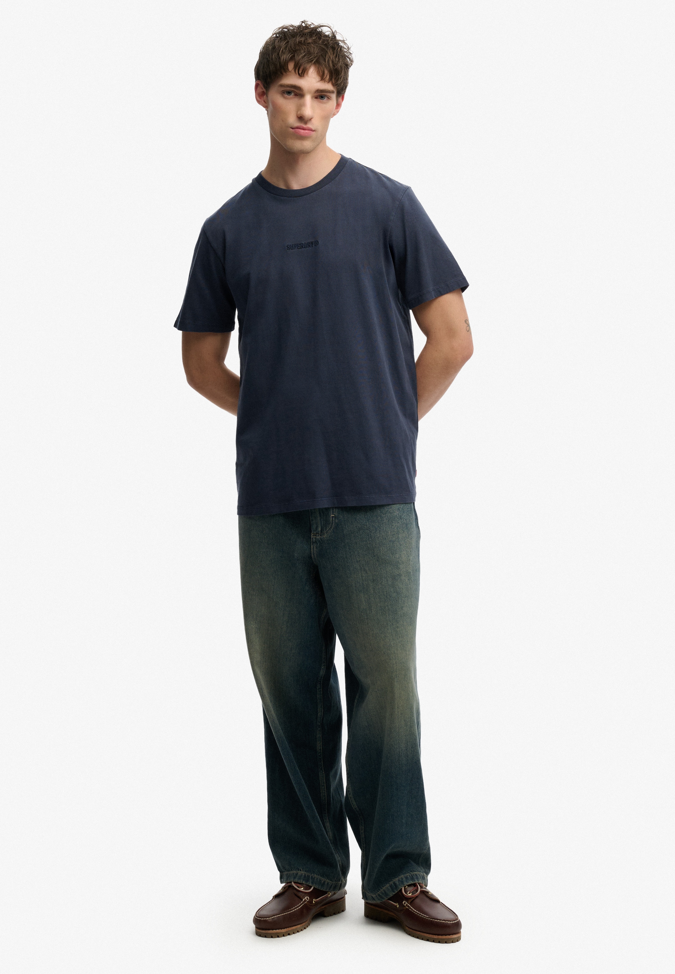 Superdry Rundhalsshirt »MICRO LOGO T SHIRT«