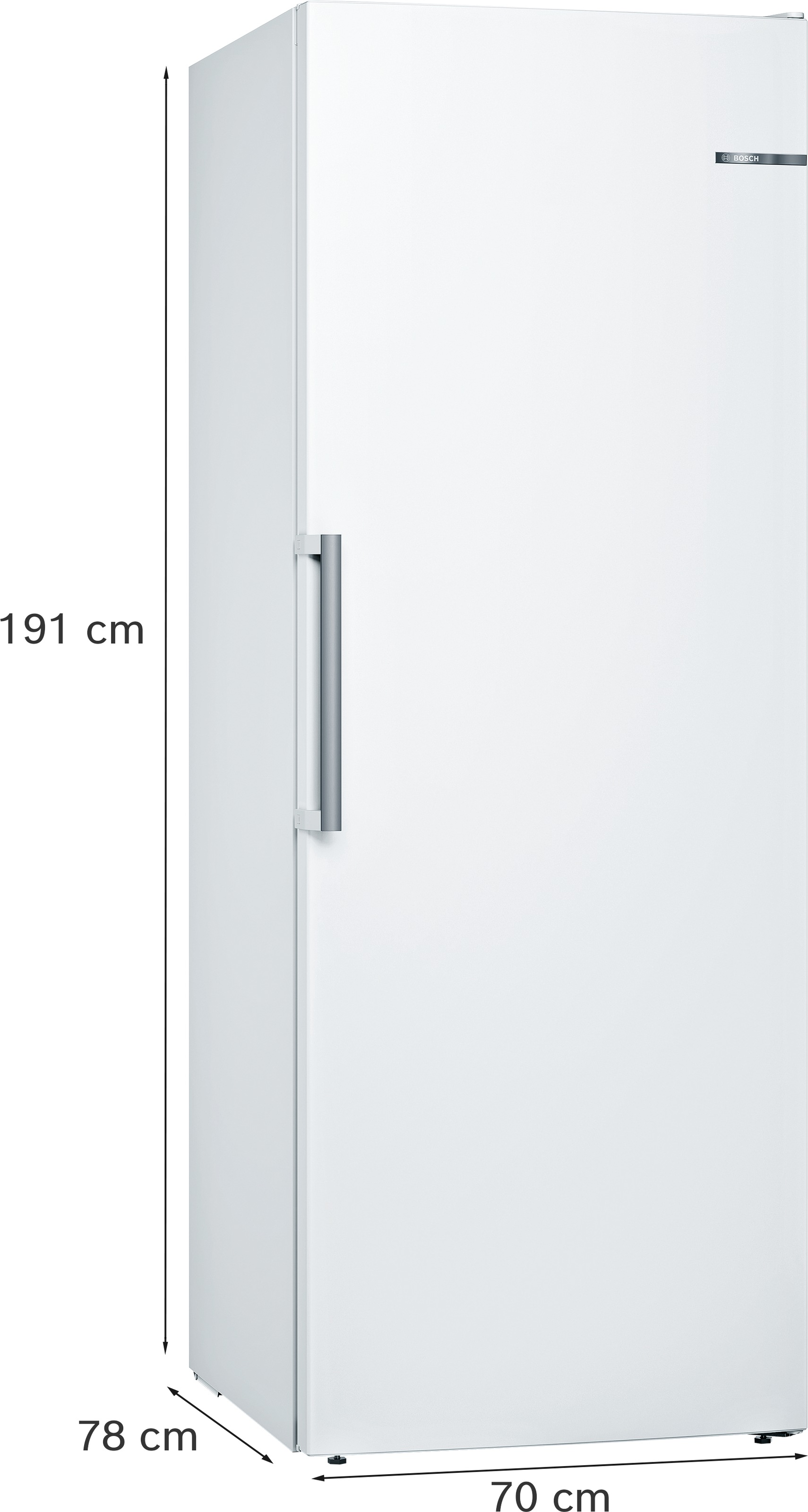 BOSCH Gefrierschrank Serie 6 »GSN58AWDP«, 191 cm hoch, 70 cm breit