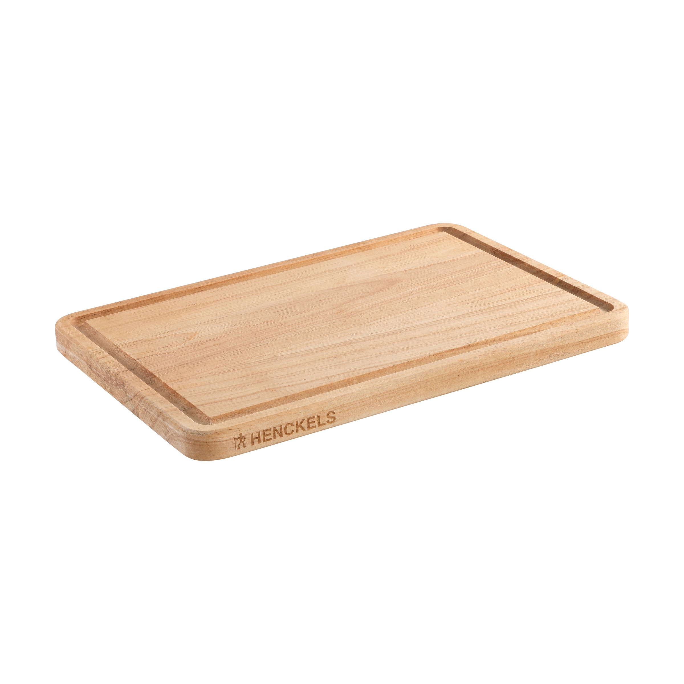 HENCKELS by ZWILLING Schneidebrett Kautschuk-Holz, Saftrille, klingenschonend