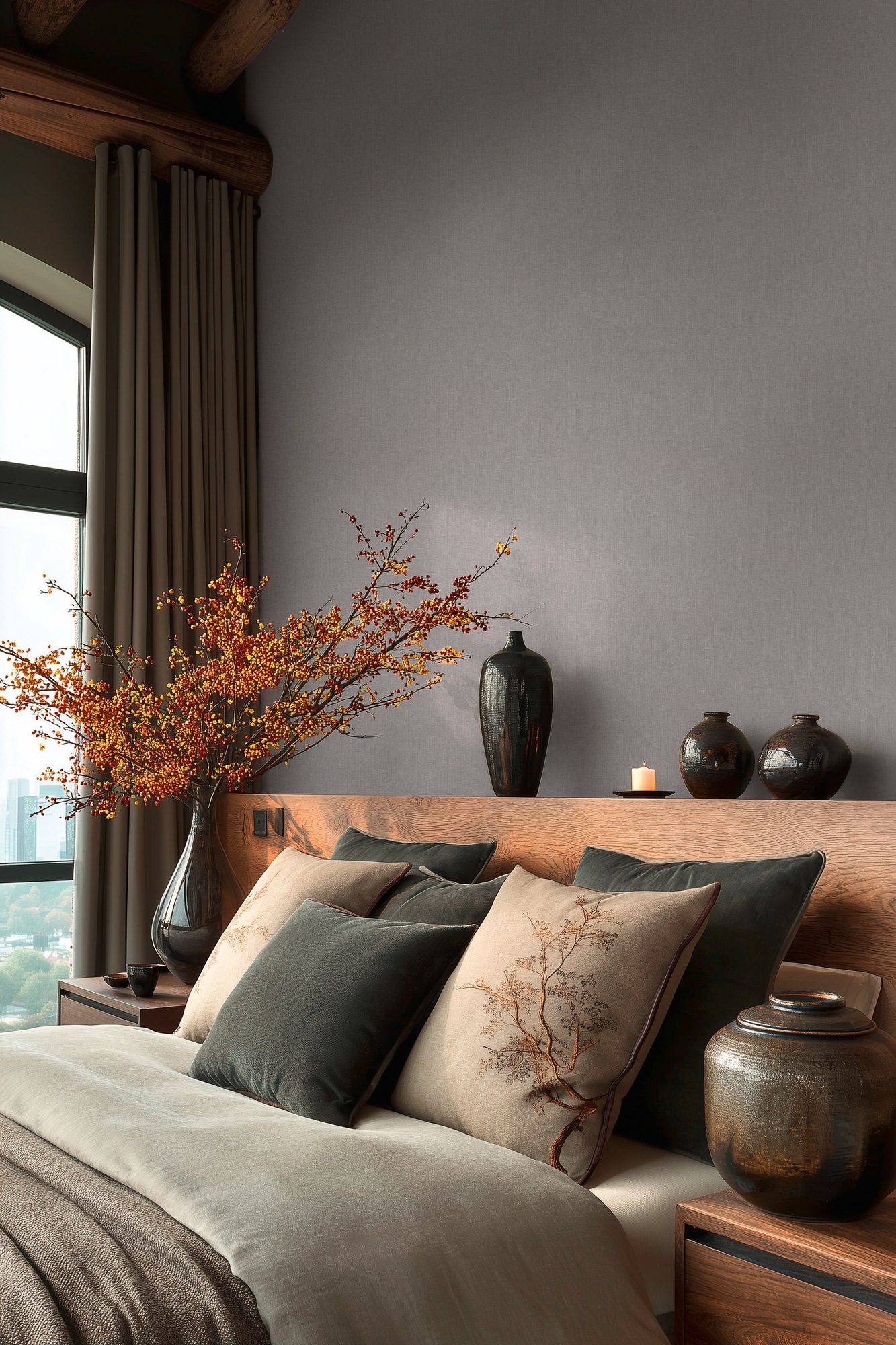 living walls Vliestapete »Vibes & Styles Pure Linen Vliestapete« uni leicht strukturiert Dezente Struktur mit feiner Textiloptik und zeitlos eleganter Wirkung