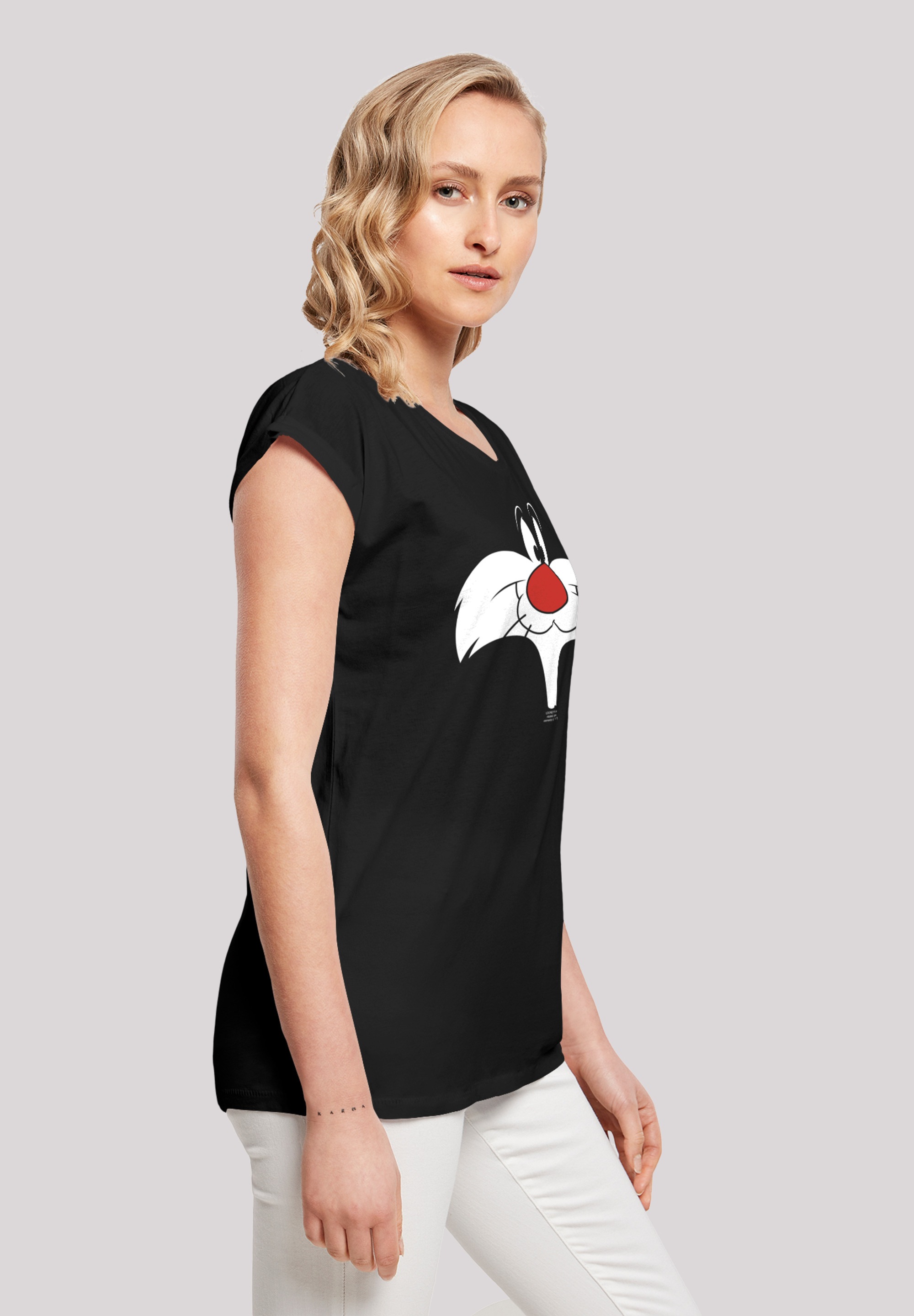 F4NT4STIC T-Shirt »Looney Tunes Sylvester Big Face«, Print