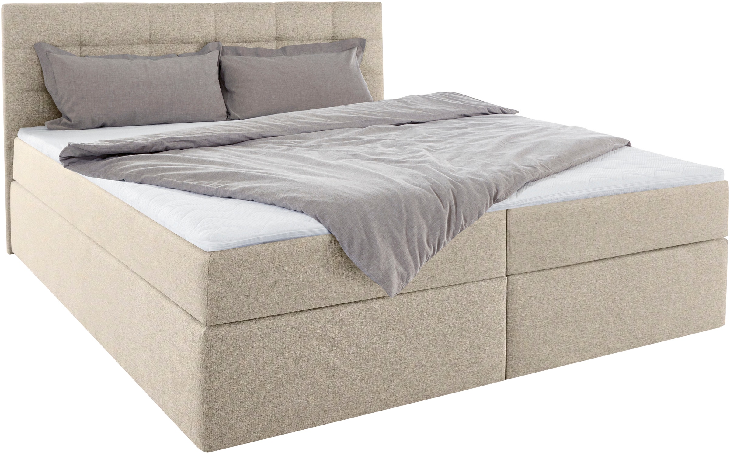 Thumbnail - Home affaire Boxbett "Ovalo" wahlweise mit Bettkasten, in H2, H3 & H4 erhältilich