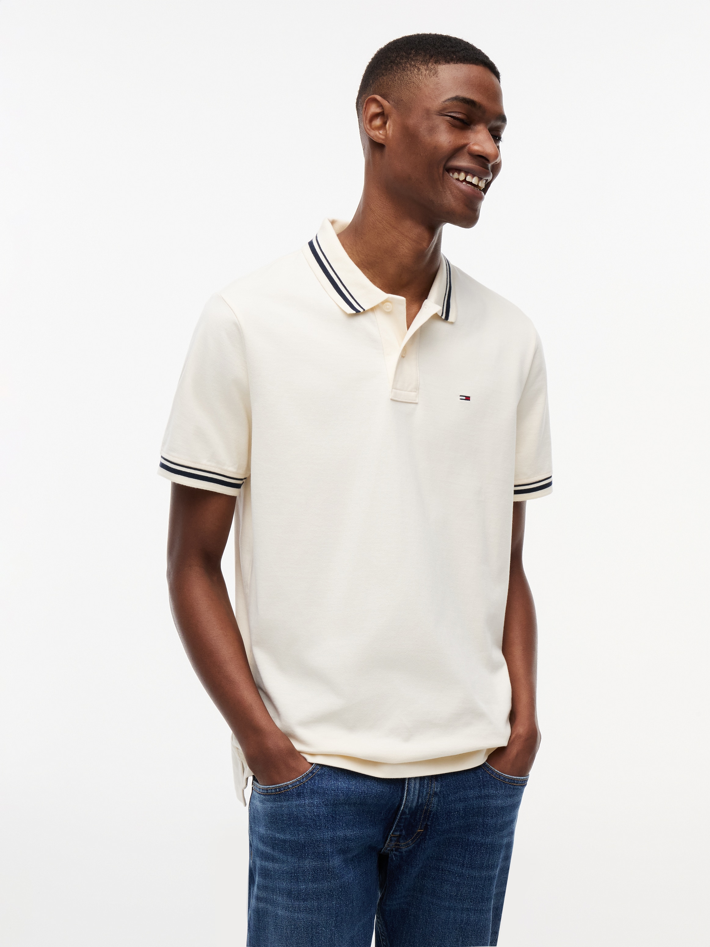 Tommy Jeans Poloshirt "TJM REGULAR TIPPED" Regular fit mit Polokragen