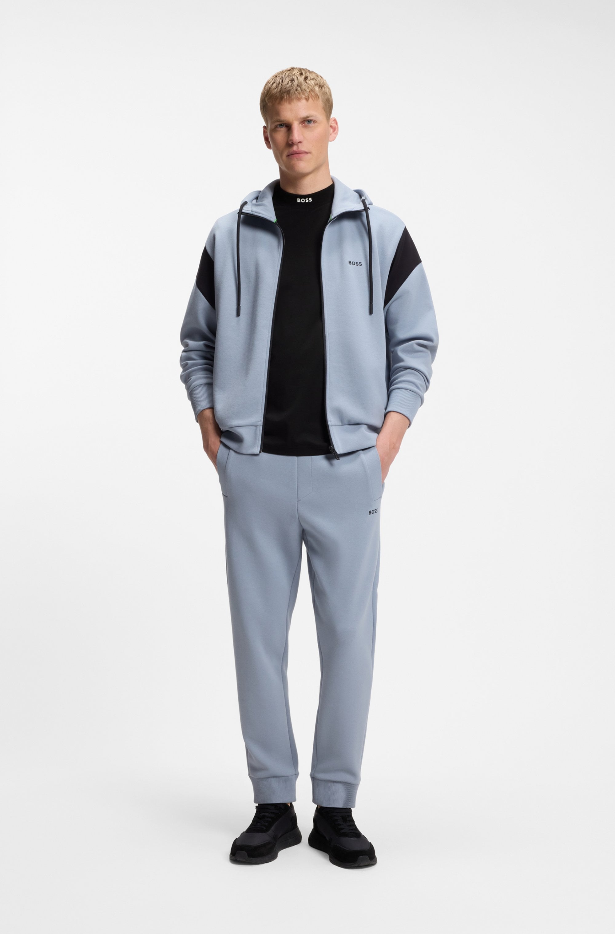 BOSS GREEN T-Shirt »Tee Collar« aus Stretch-Baumwolle, relaxed fit