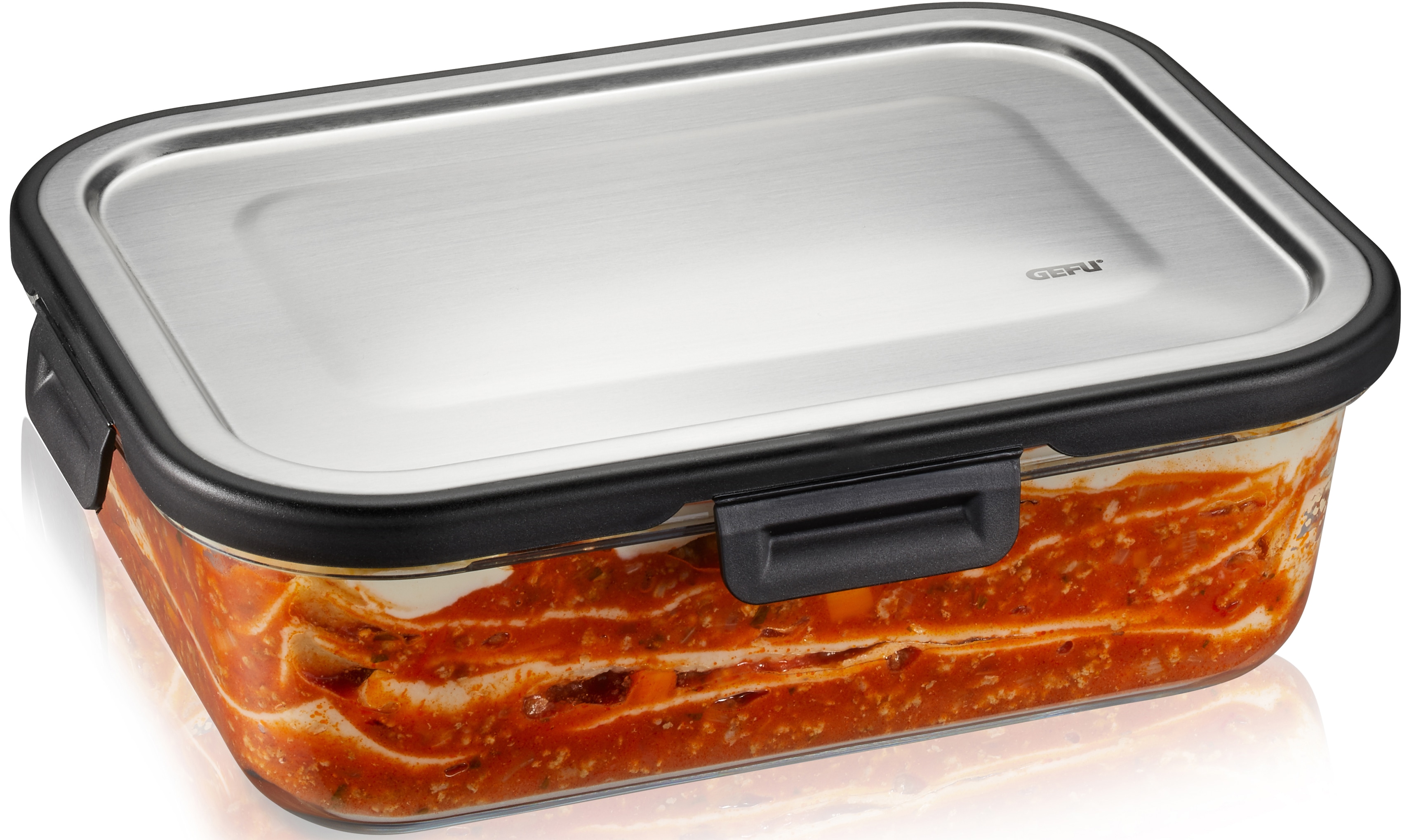 GEFU Lunchbox "MILO" gelaserter QR Code zur Vorratskontrolle per App (nur für Android)