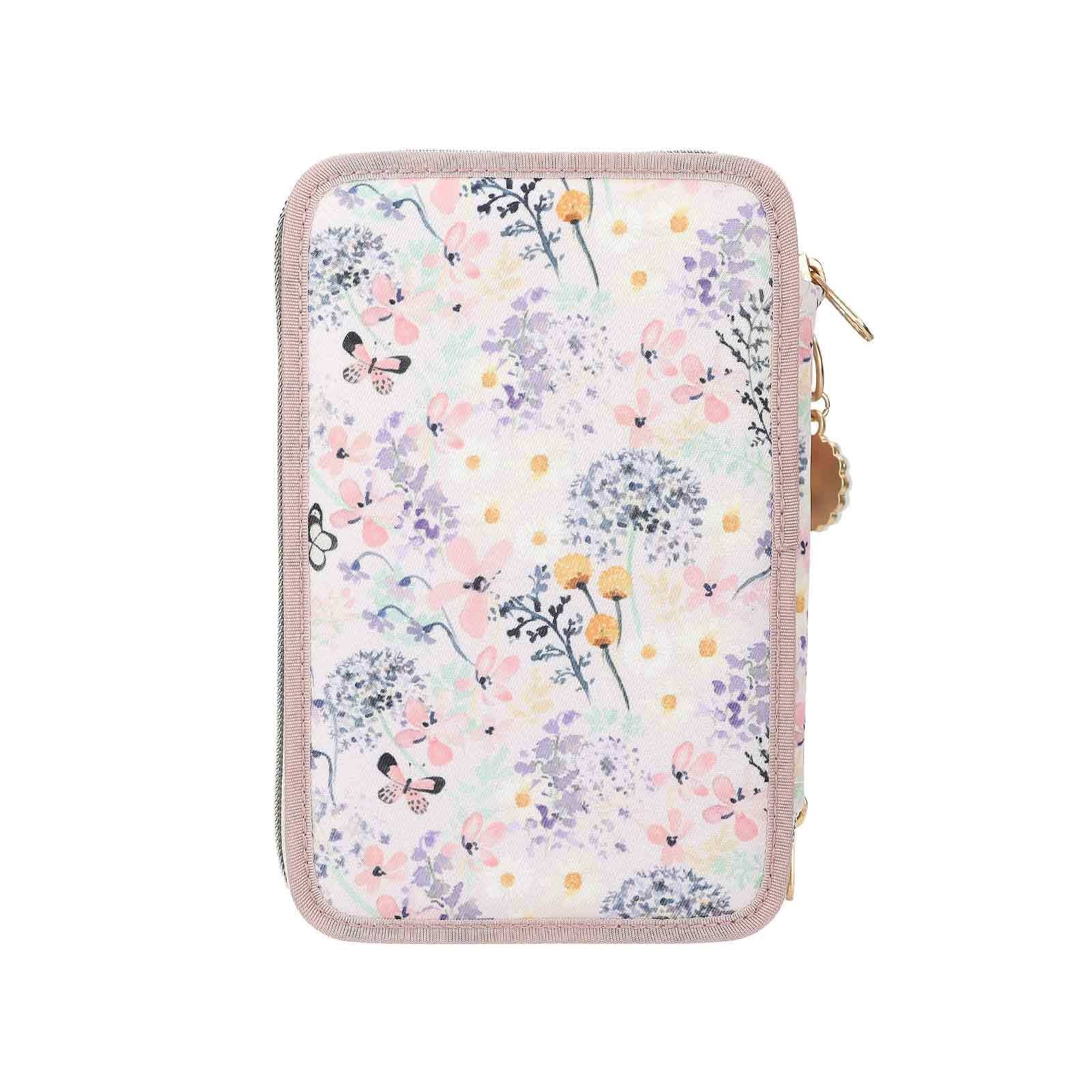 Depesche Buntstift »3-Fach Federtasche SUMMER FEELING inkl. Stifte TOPModel 7,5 x 13 x 20 cm violett«