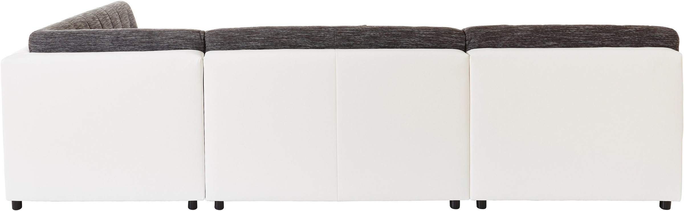 TRENDMANUFAKTUR Wohnlandschaft »Reggae modern und bequem, aktueller Materialmix, U-Form«, inkl. verstellbare Armlehne, wahlweise mit Bettfunktion