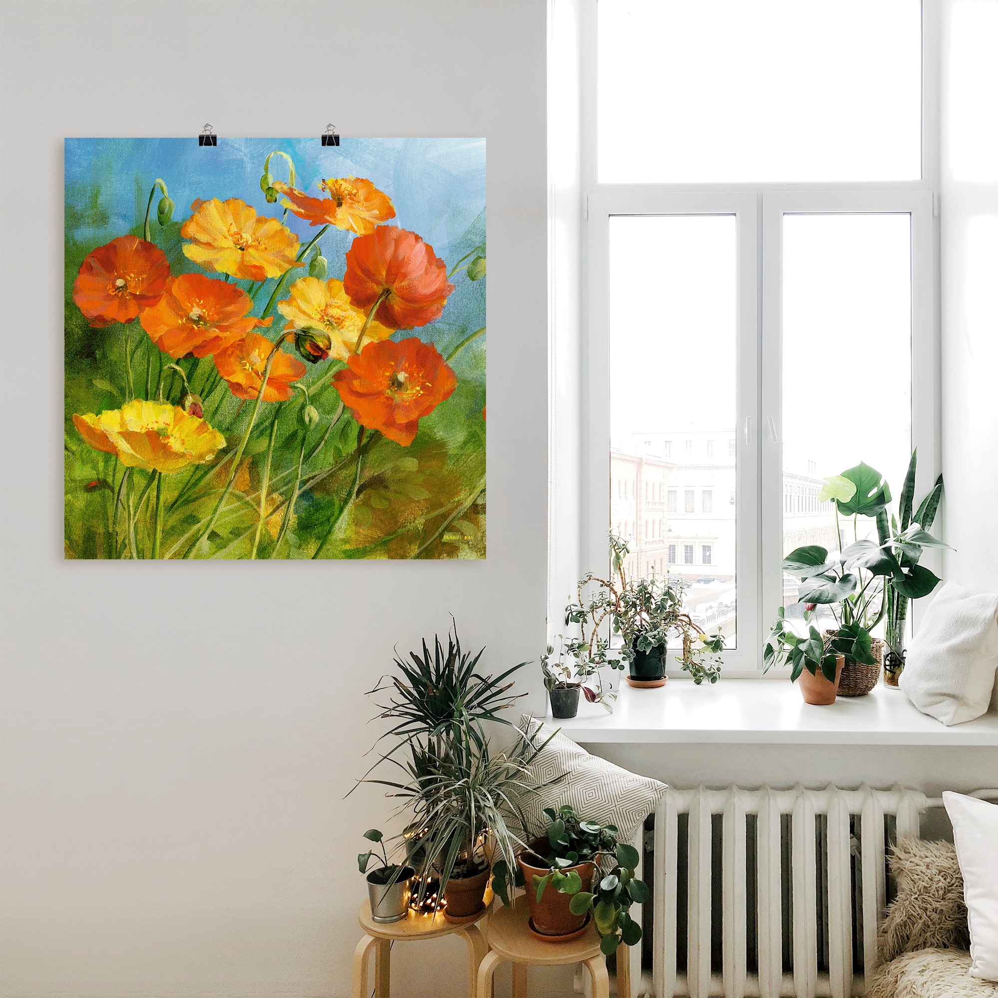 Artland Wandbild »Sommerfeld I«, Blumen, (1 St.), als Leinwandbild, Wandaufkleber oder Poster in versch. Größen